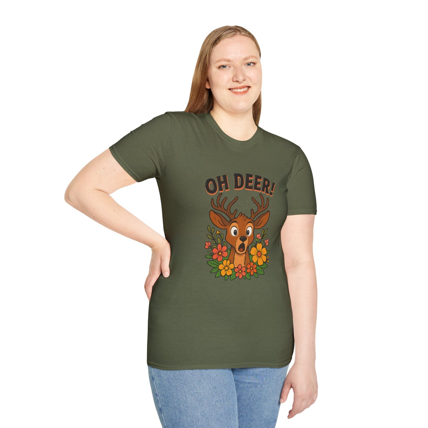 Oh Deer T-Shirt Animal Apparel Wildlife shirt Deer Tee Gift for Animal Lovers