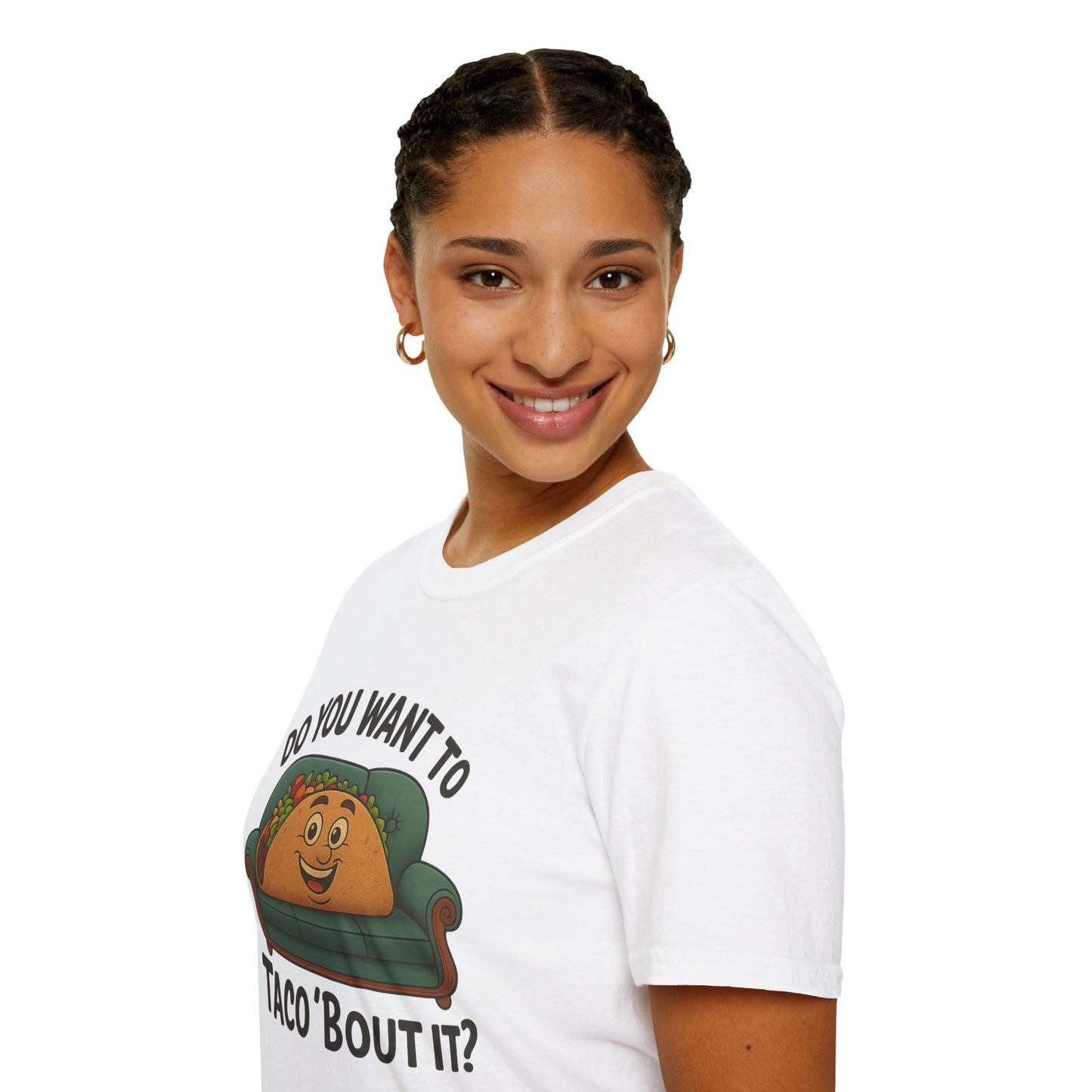 Do You Want to Taco ‘Bout It? Funny Taco Shirt - Cute Foodie Tee - Pun Humor Gift - Food Lover T-Shirt - Cinco de Mayo Outfit