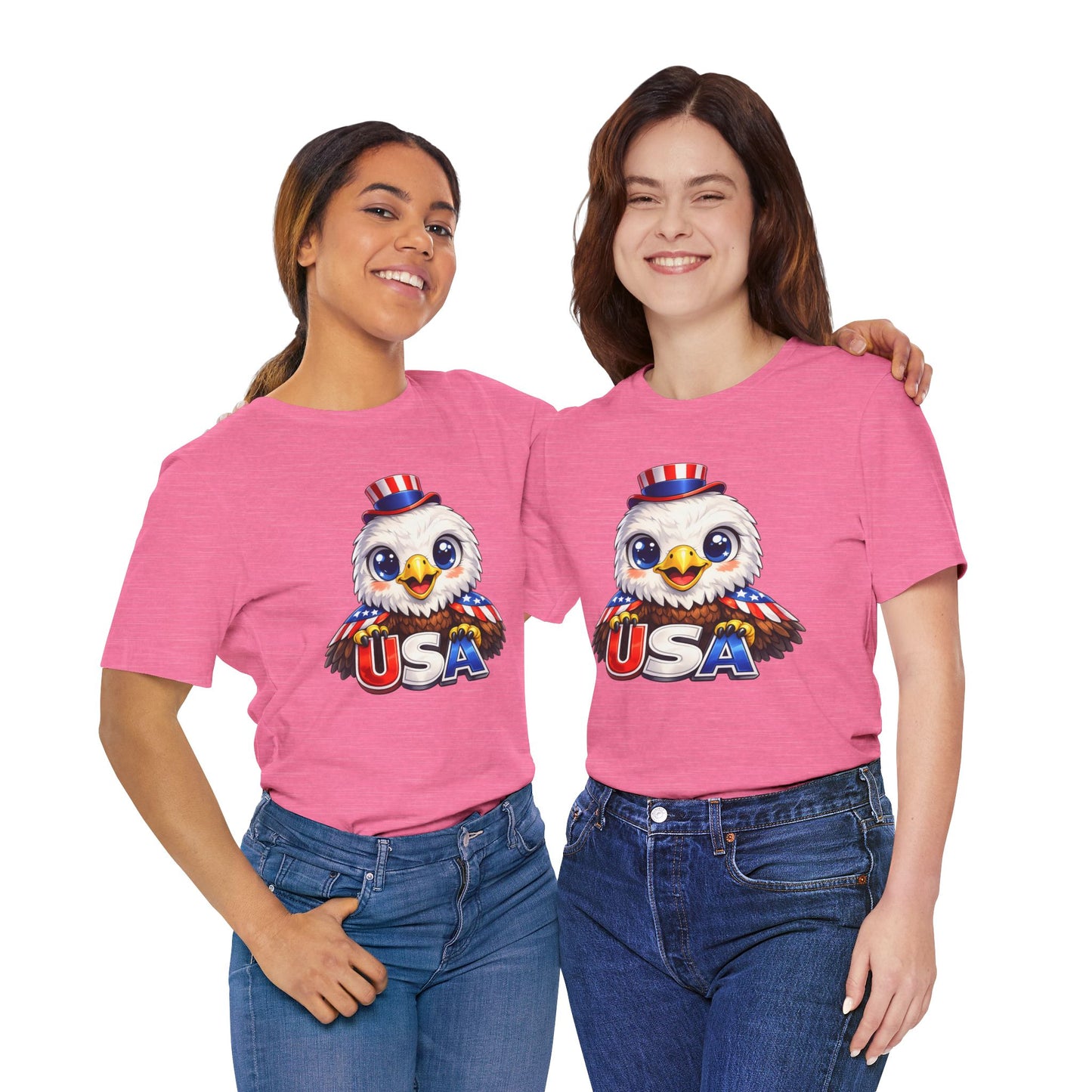 Cute USA Eagle Shirt, Patriotic Eagle T Shirt, Fourth Of July Shirt, American Flag Eagle Tee, Freedom Graphic Shirt, USA Pride Top