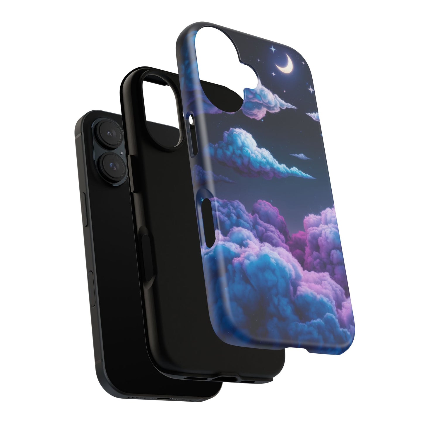 Dreamy Clouds & Moon Tough iPhone Case