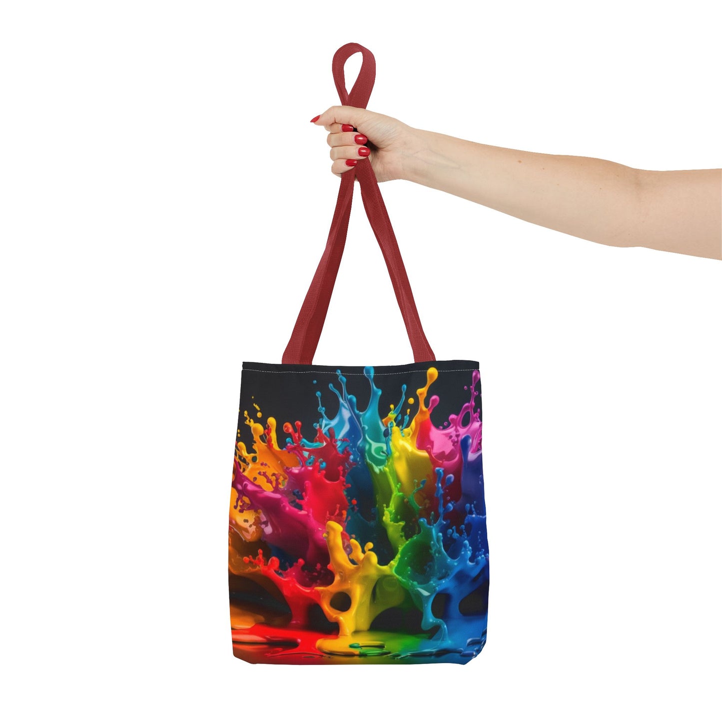 Colorful Splash Tote Bag - Vibrant Art for Every Occasion