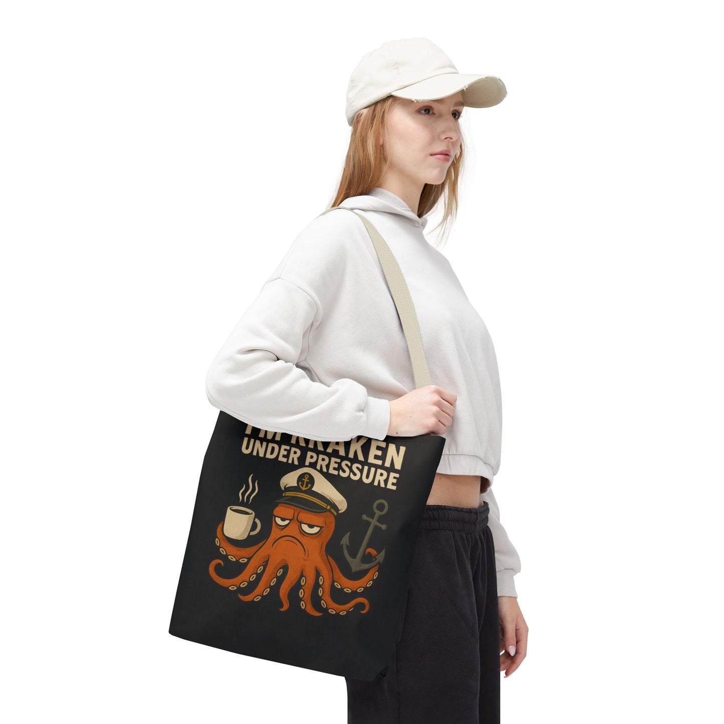 Stressed Octopus Tote Bag Nautical Bag Beach Tote Ocean Reusable Bag Seaside