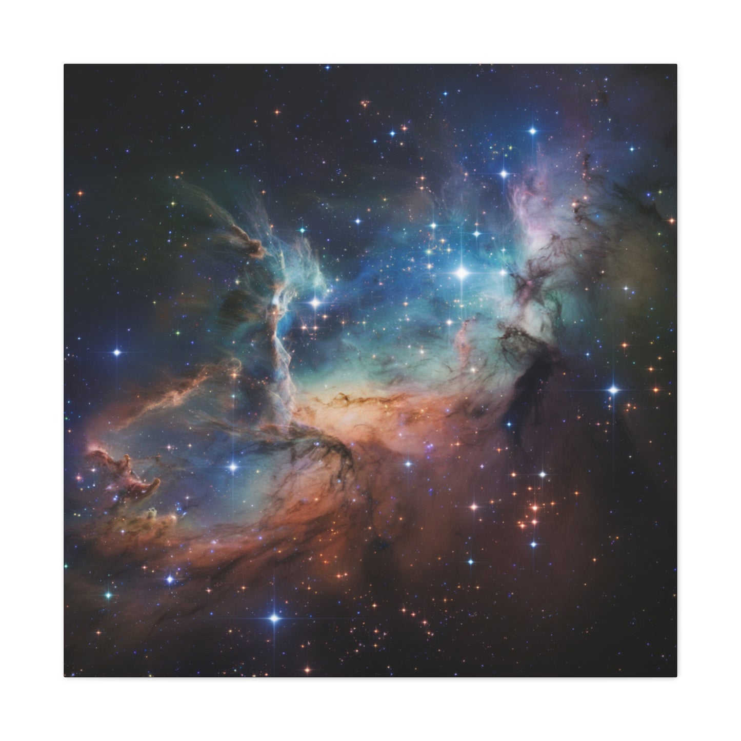 Cosmic Art Canvas Nebula Wall Decor Space Art Galactic Home Decor Modern Art Office Decor