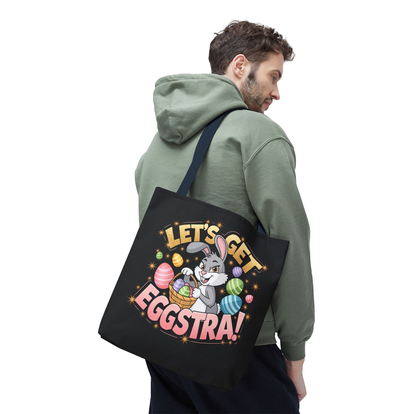 Easter Bunny Tote Bag - 'Leg's Get Eggstra'