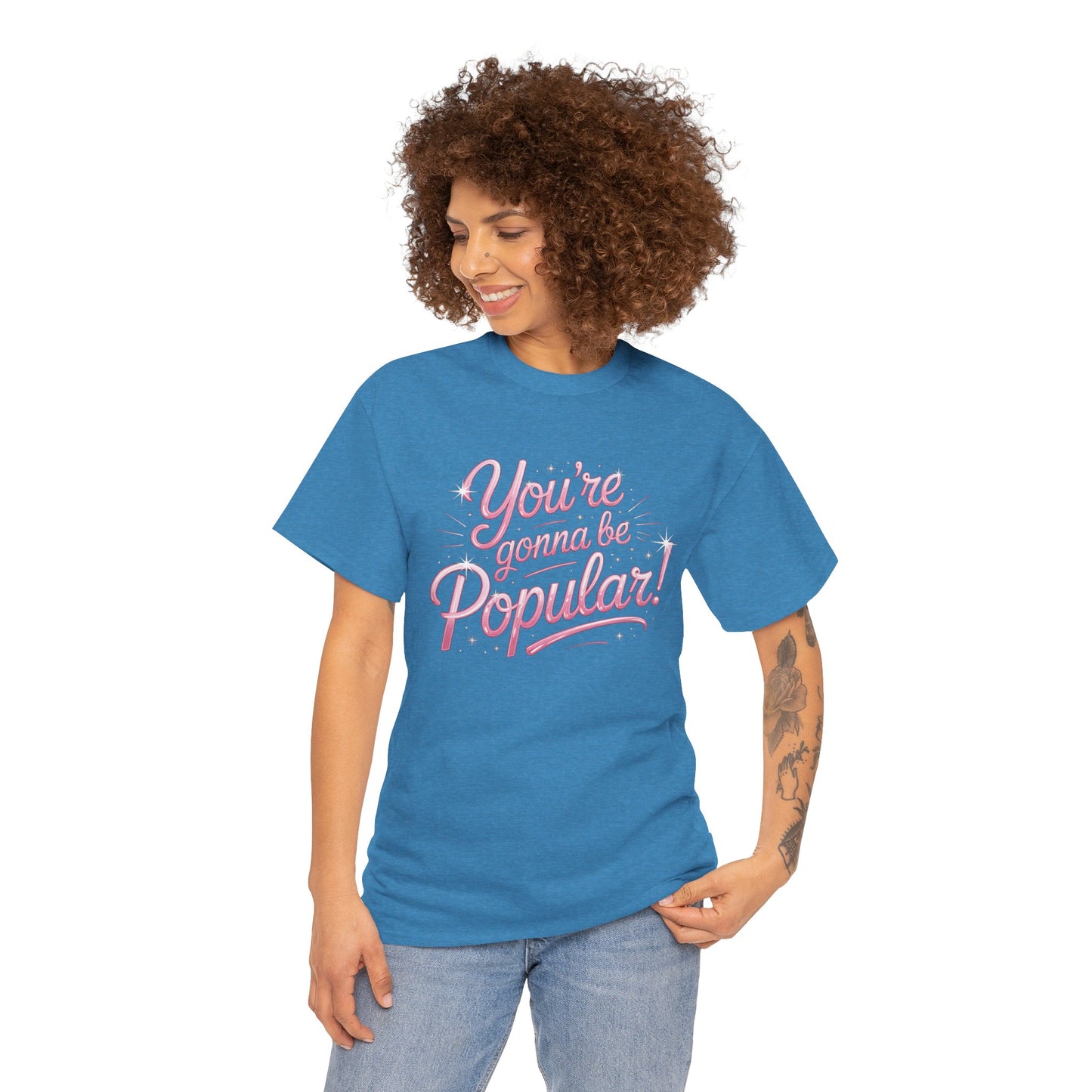 You’re Gonna Be Popular Wicked Musical Tee – Broadway Quote Shirt – Funny Retro Typography T-Shirt for Theatre Fans & Musical Lovers