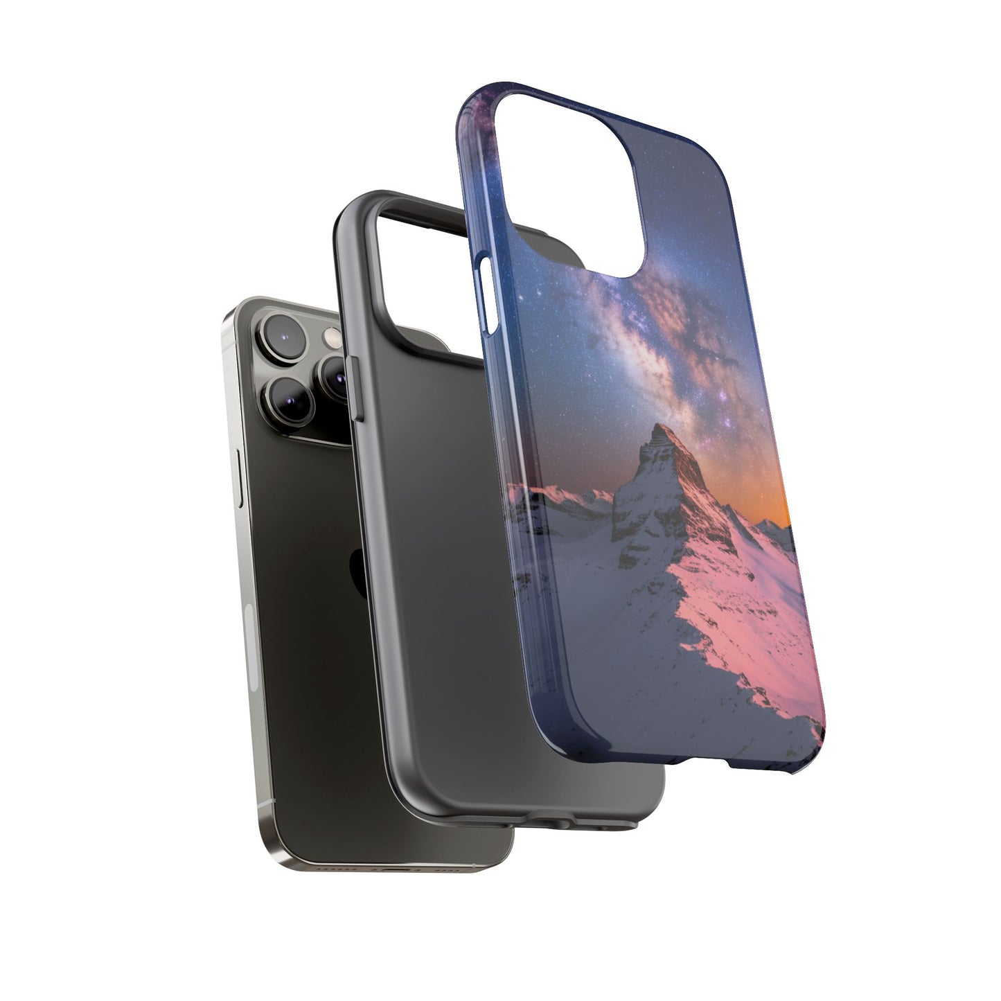 iPhone Case Mountain Top and Milky Way Nature Phone Case Unique Gift