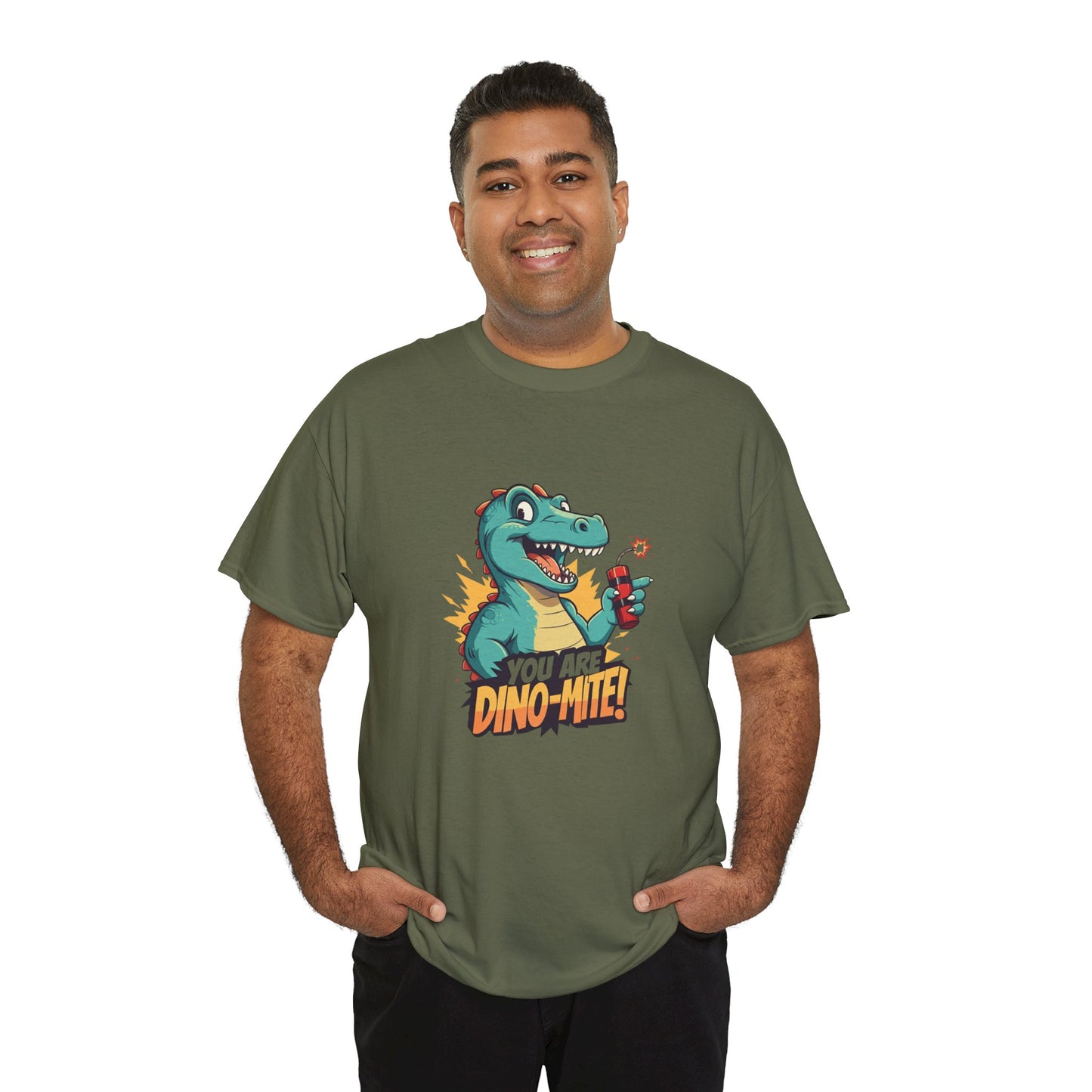 You Are Dino-Mite T-Shirt – Funny Dinosaur Graphic Tee | Cute T-Rex Shirt for Kids & Adults | Unisex Dino Lover Gift | Explosion Design