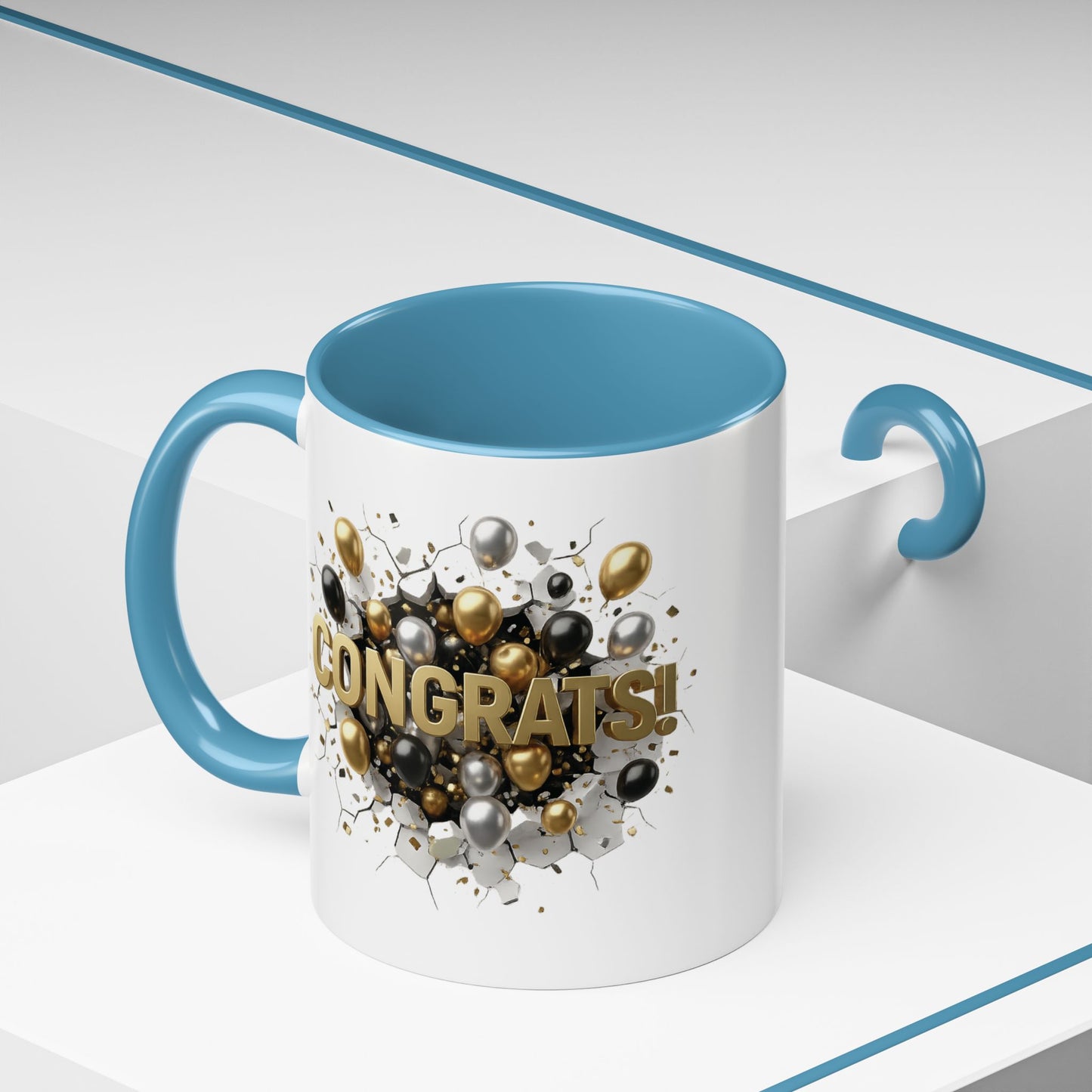 Personalized Congrats Mug, Custom Graduation Gift, Promotion Coffee Cup, New Dad Present, Teacher Appreciation Gift, Custom Name Cups
