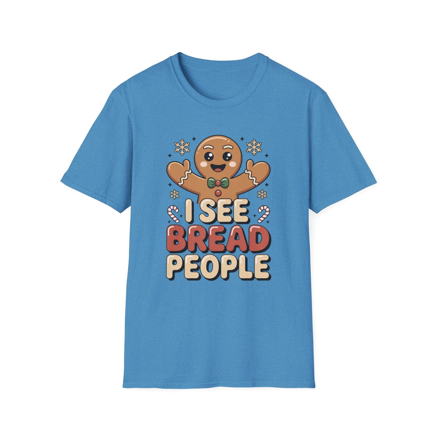 I See Bread People Shirt, Gingerbread Man Christmas Tee, Funny Holiday Baking Shirt, Cute Gingerbread Cookie TShirt, Xmas Humor Shirt, Food Pun Tee