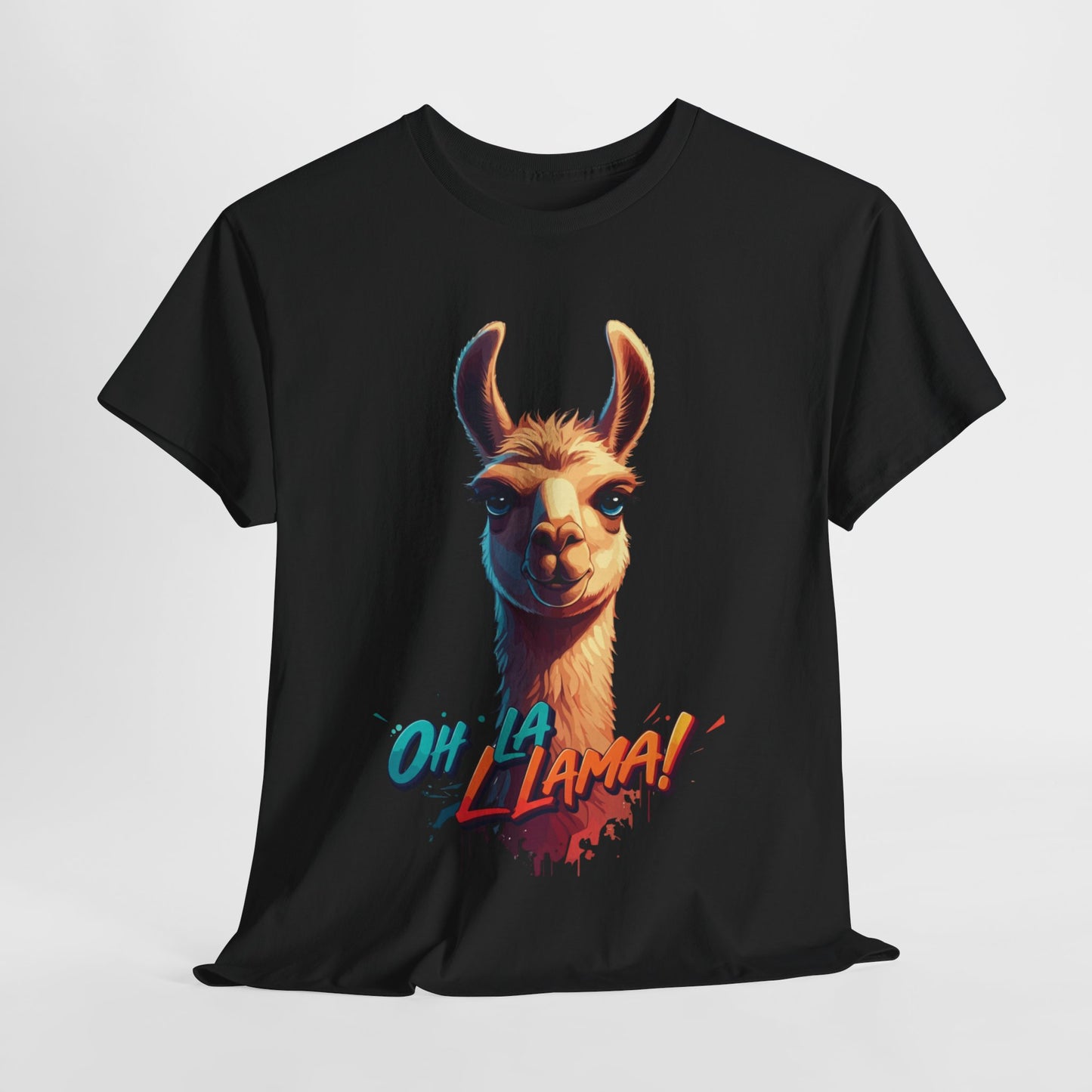 Oh la Llama Graphic Tee | Fun Llama T-Shirt, Cute Animal Lover Shirt, Llama Lover Gift, Quirky Party Tee, Trending Llama Fashion