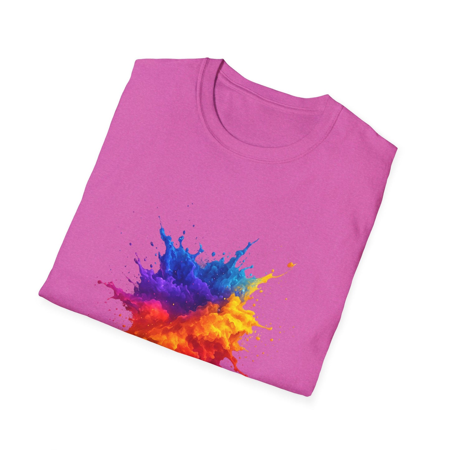 Color Burst Paint Splash Shirt – Vibrant Abstract Art Tee for Creatives & Color Lovers Colorful Apparel