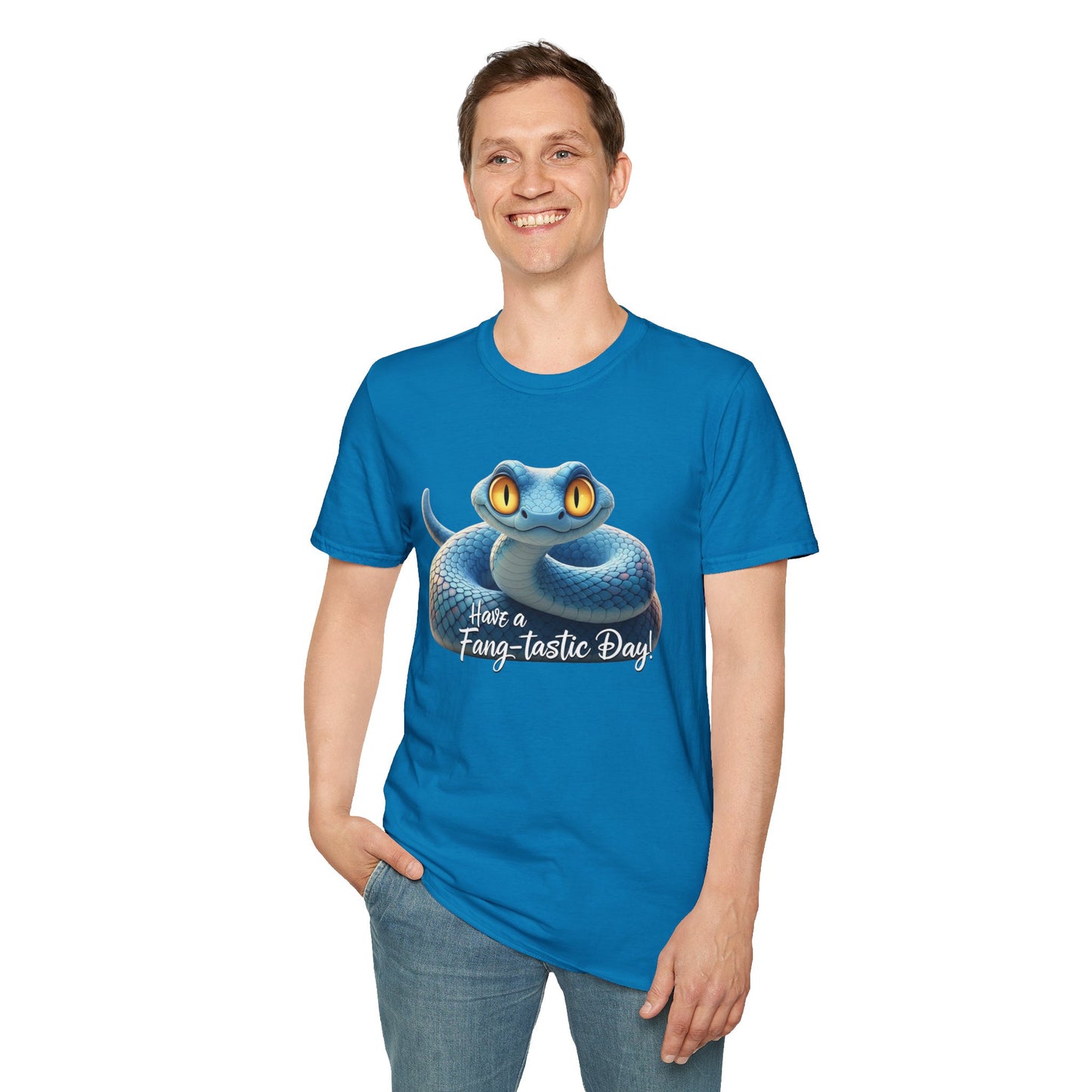 Have A Fang-tastic Day Snake T-Shirt, Funny Reptile Tee, Cute Snake Lover Gift, Animal Pun Shirt, Humor Top For Her Or Him