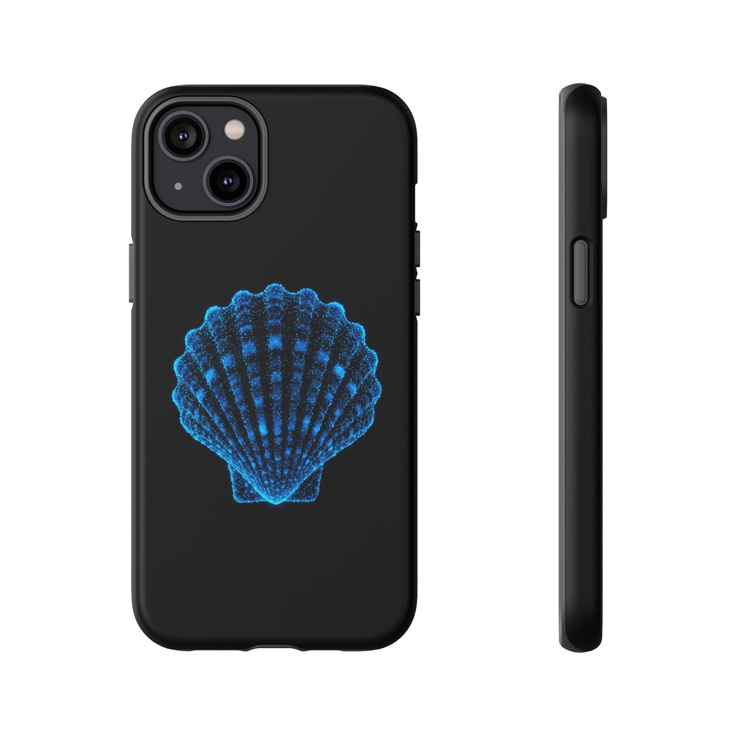 Ocean Blue Shell Tough iPhone Case Durable Design for Beach Lovers
