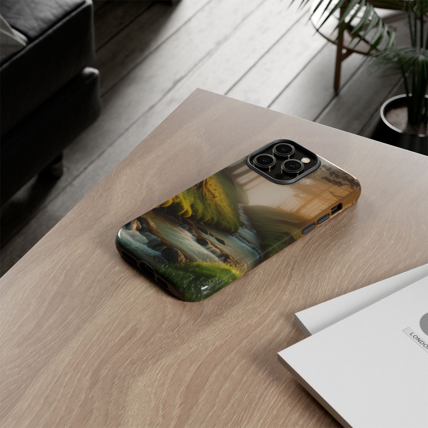 Nature Stream iPhone Case Forest Phone Case Stream iPhone Case Nature Phone Case