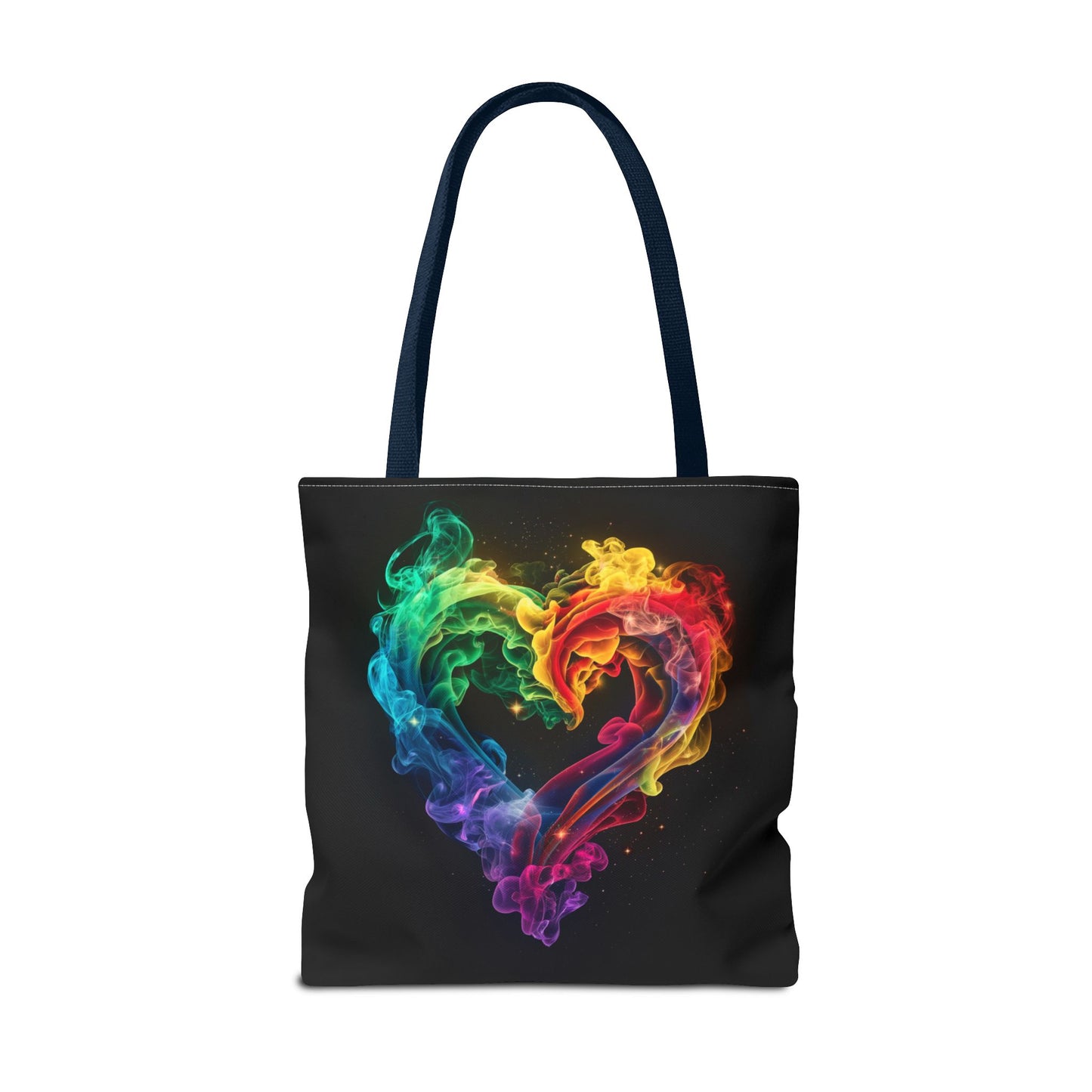 Colorful Smoke Heart Tote