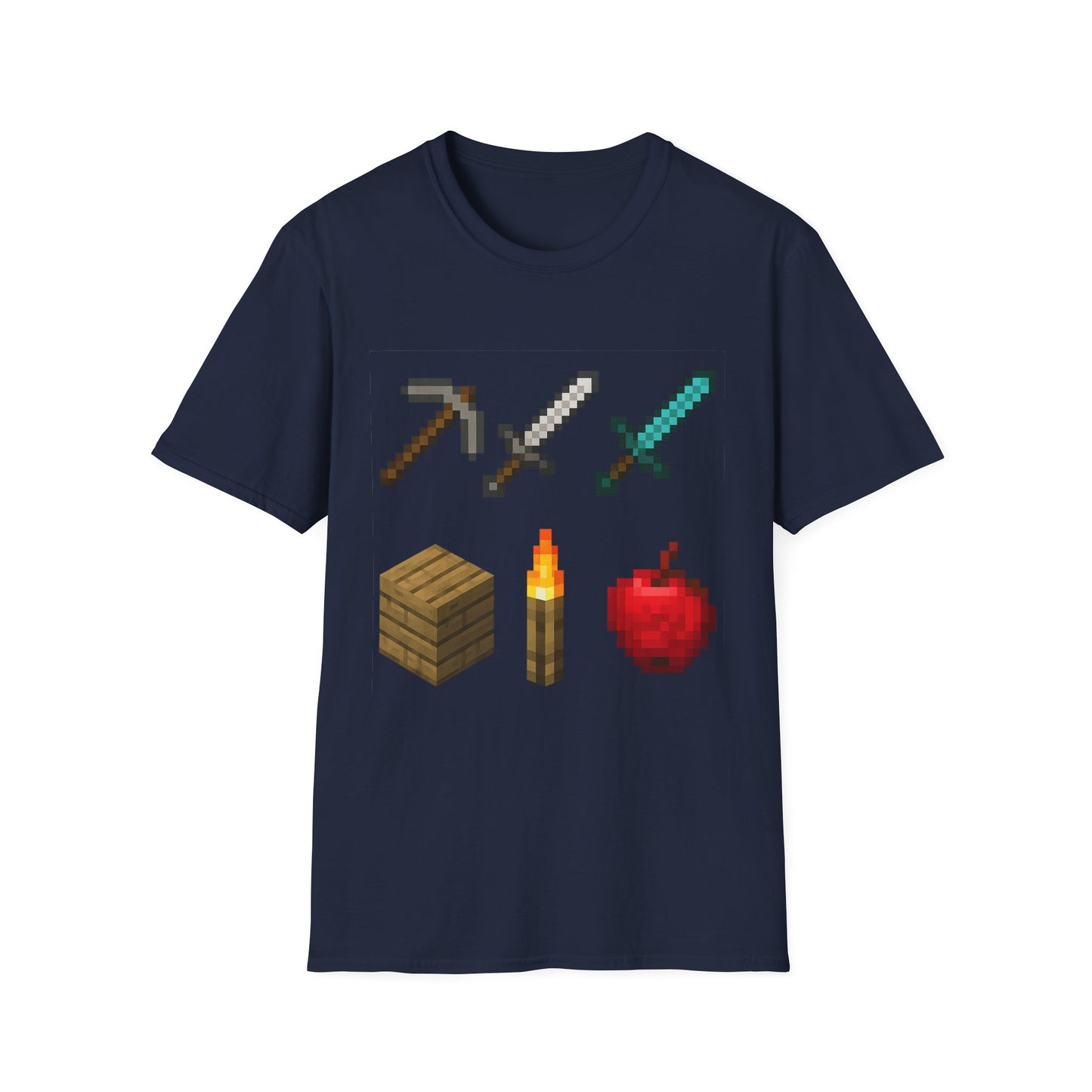 Pixel Tools & Items T-Shirt | Retro Pixel Art Gaming Tee, 8-Bit Gamer Shirt, Pixel Weapons & Supplies Top, Video Game Lover Gift Unisex