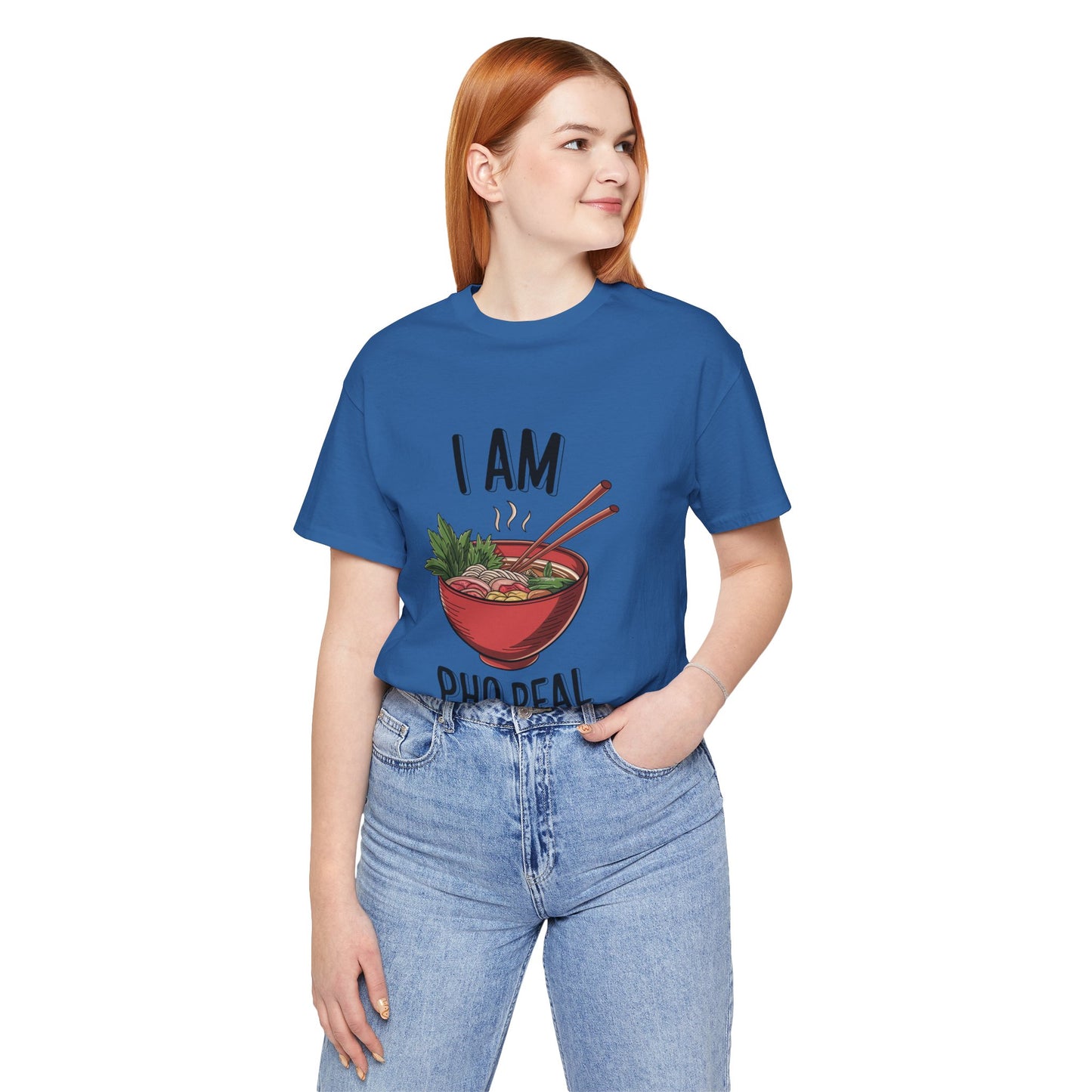 I Am Pho Real T-Shirt | Funny Pho Noodle Bowl Tee, Vietnamese Food Pun Shirt, Ramen & Noodle Lover Gift, Cute Asian Cuisine Graphic Top