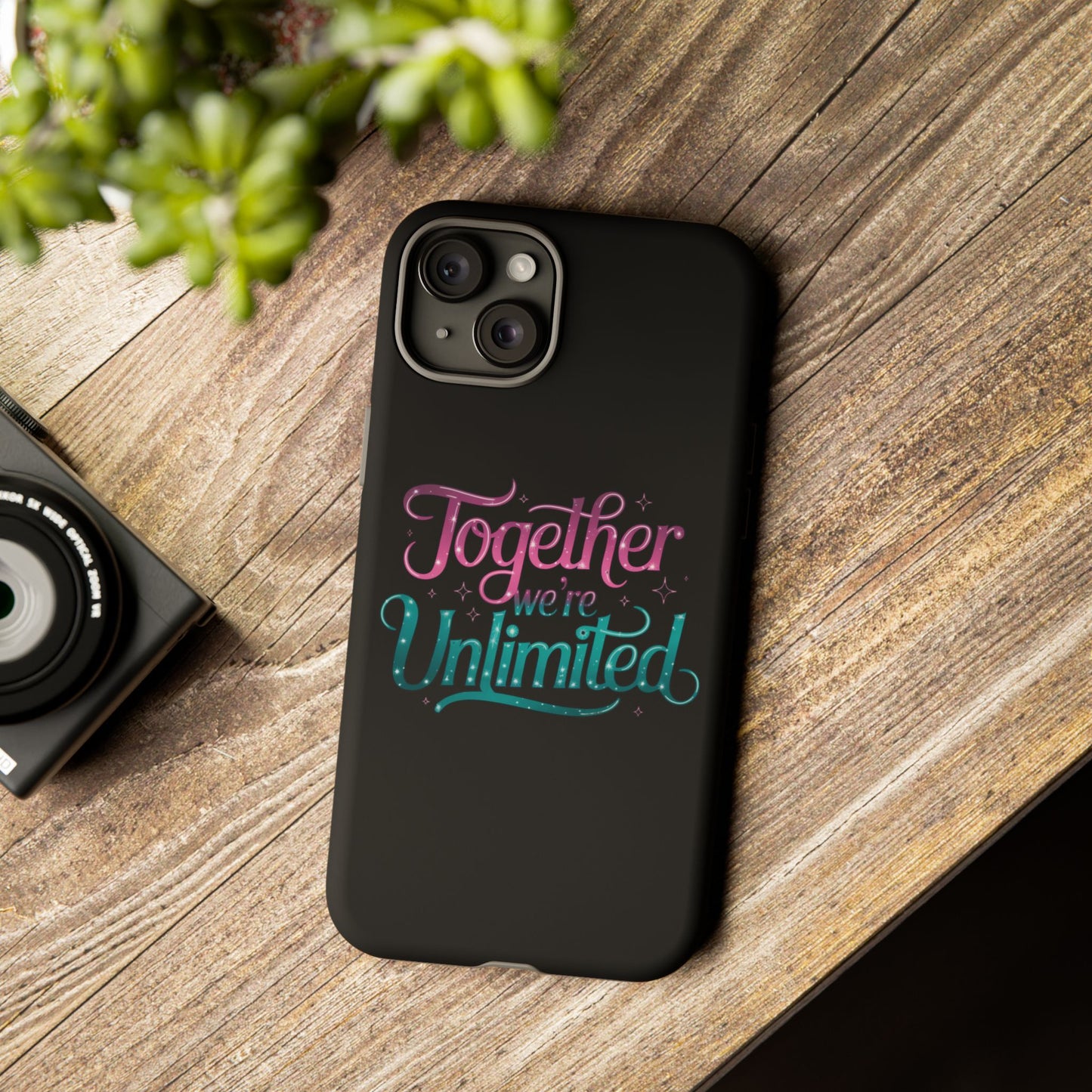 iPhone Case with Musical Quote Together We're Unlimited Musical Phone Case