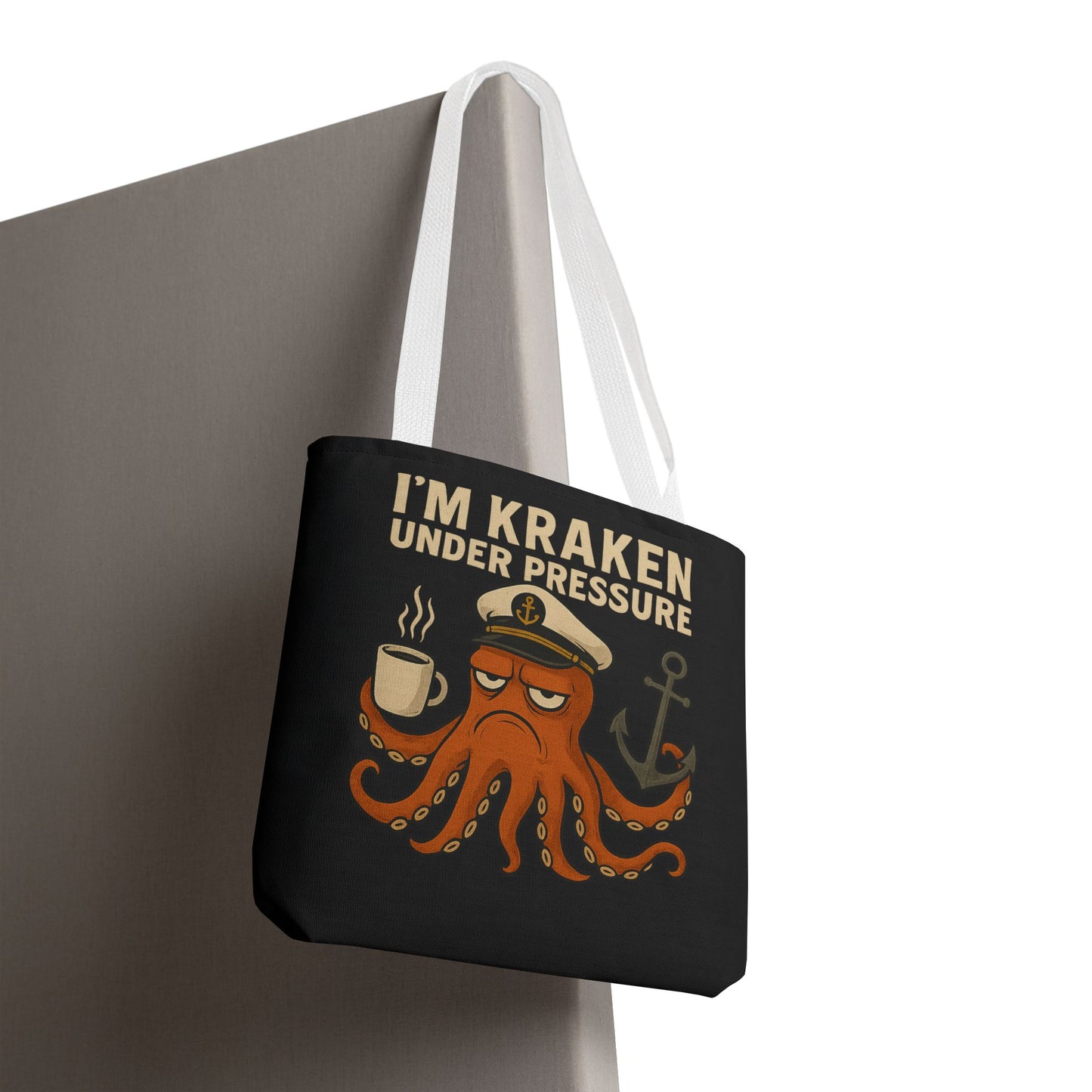 Stressed Octopus Tote Bag Nautical Bag Beach Tote Ocean Reusable Bag Seaside