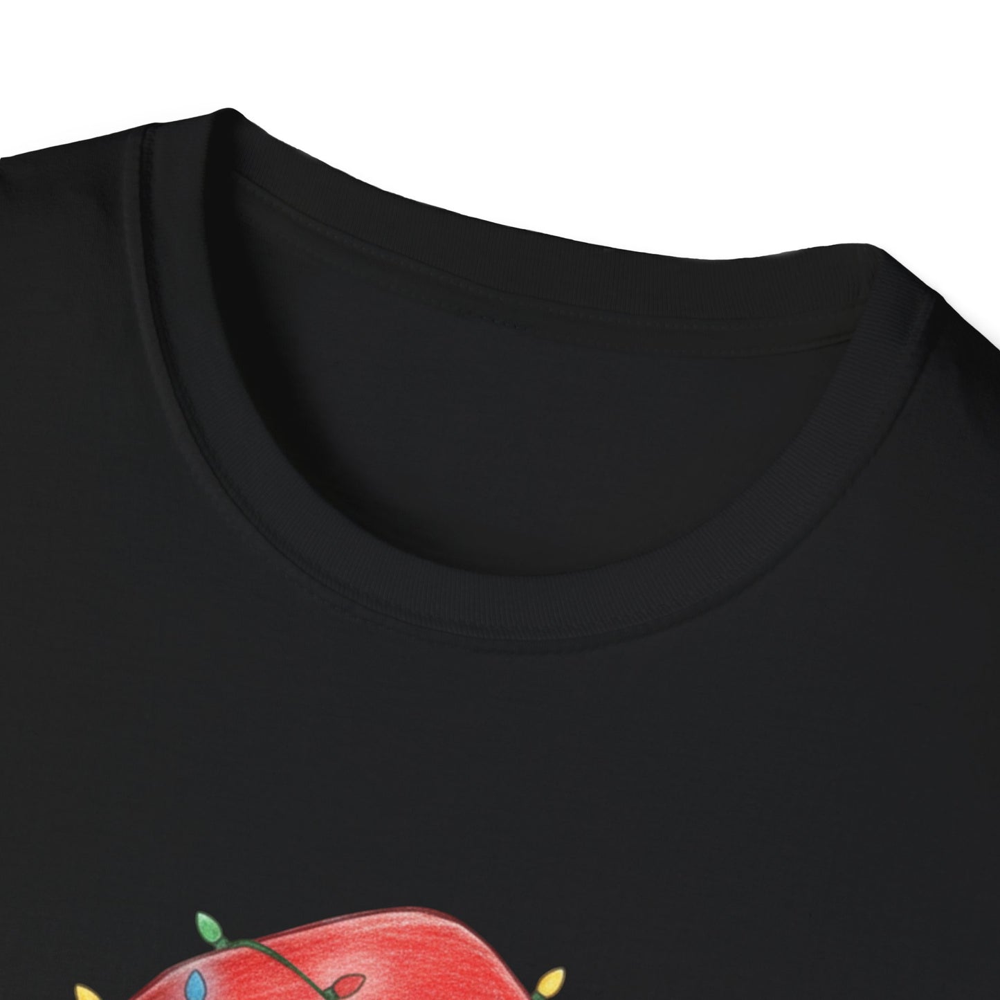 Santa Face Christmas Shirt, Vintage Santa T-Shirt, Santa With Christmas Lights Tee, Cute Christmas Graphic Tee, Holiday Santa Claus Shirt