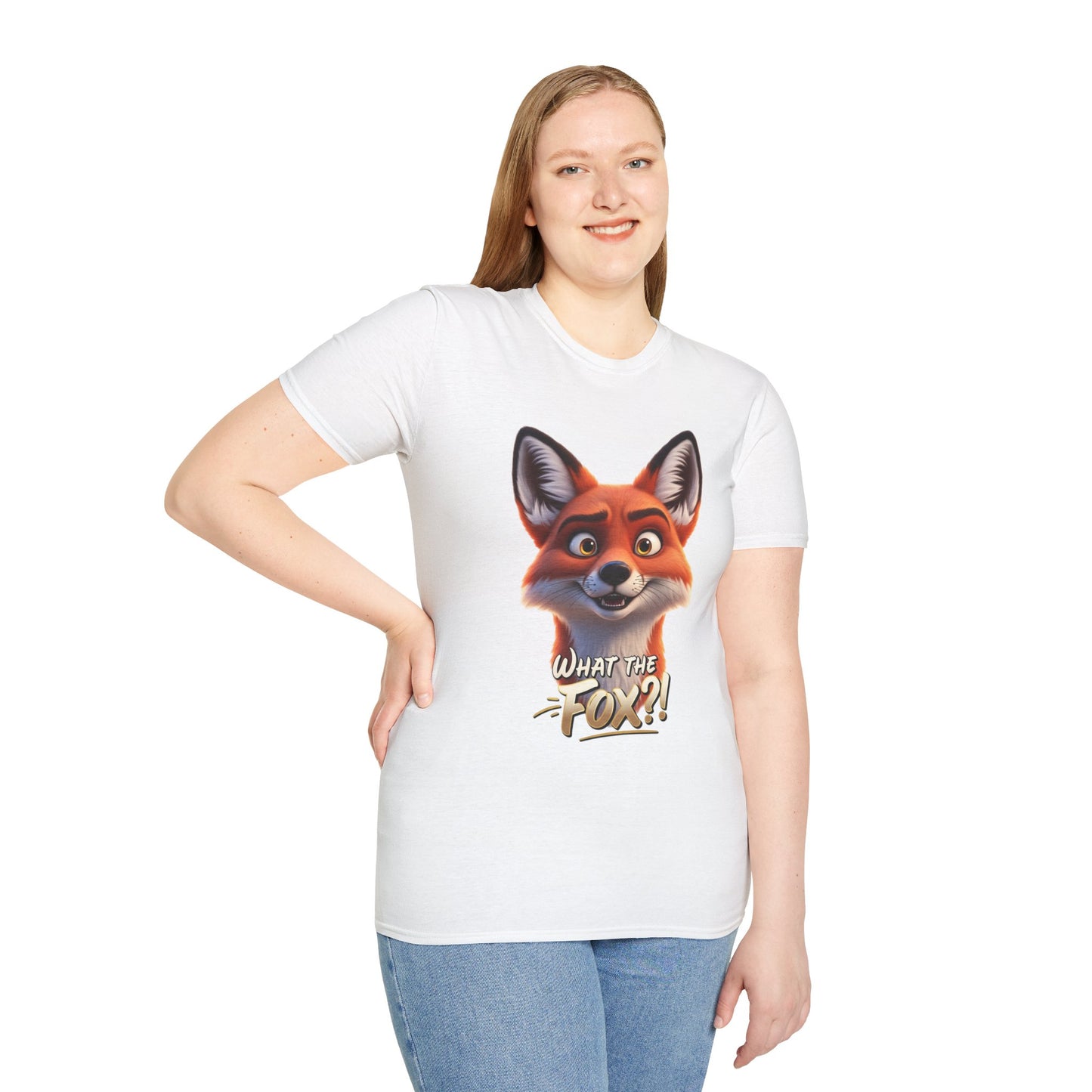 What The Fox T-Shirt, Funny Fox Graphic Tee, Animal Lover Shirt, Cute Pun Gift, Woodland Animal Top, Fun Casual Shirt For Men And Women