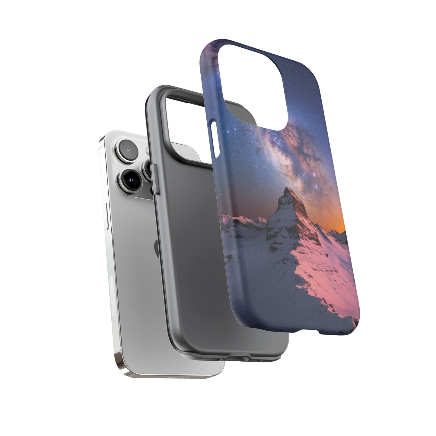iPhone Case Mountain Top and Milky Way Nature Phone Case Unique Gift