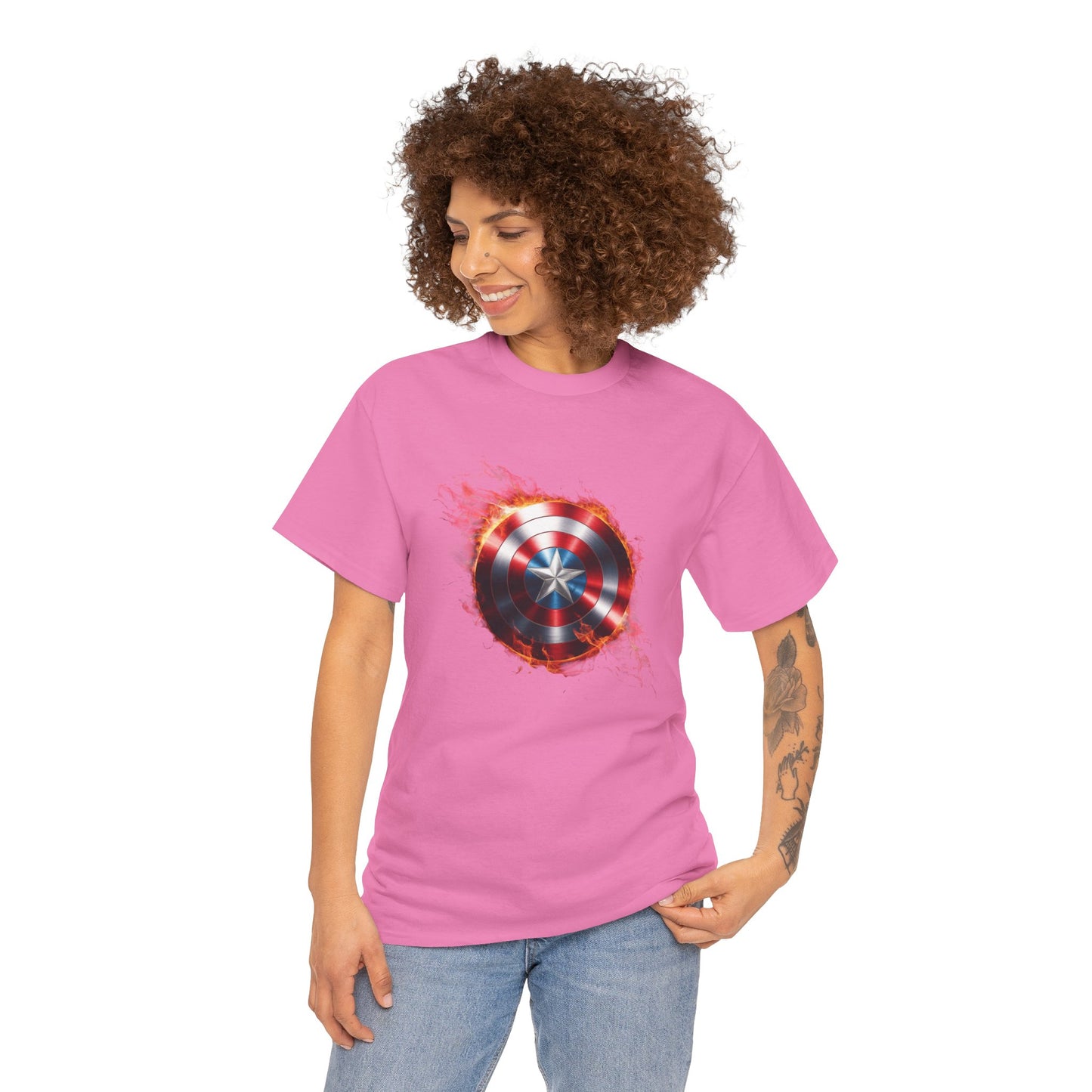 Captain America Flame Tee