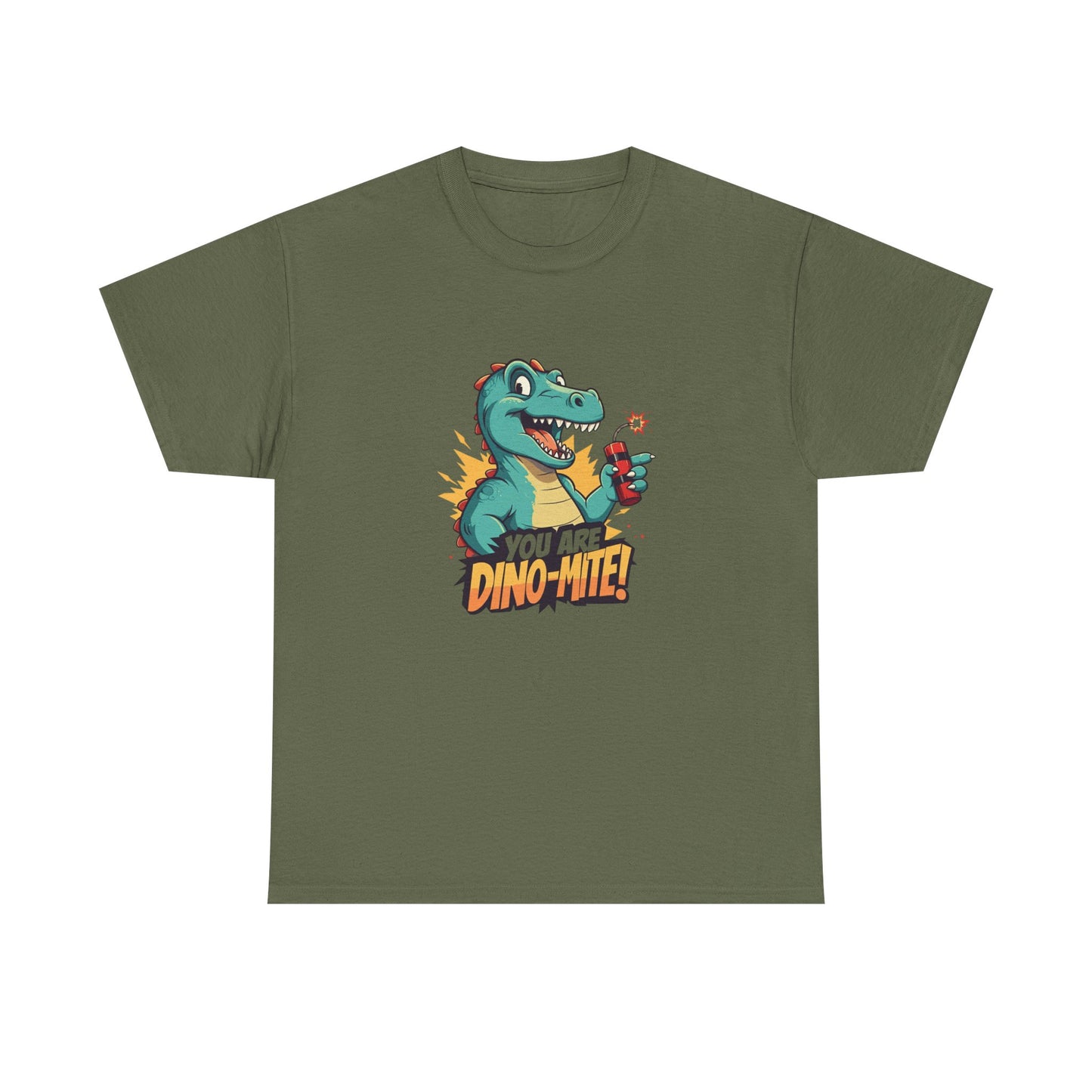 You Are Dino-Mite T-Shirt – Funny Dinosaur Graphic Tee | Cute T-Rex Shirt for Kids & Adults | Unisex Dino Lover Gift | Explosion Design