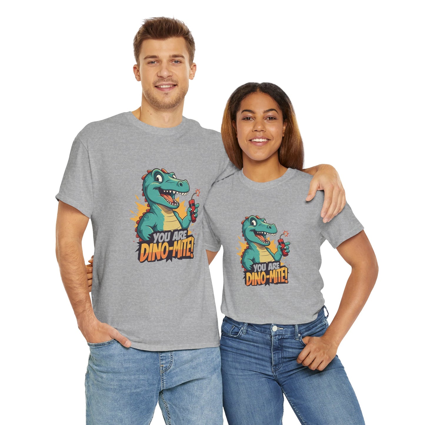 You Are Dino-Mite T-Shirt – Funny Dinosaur Graphic Tee | Cute T-Rex Shirt for Kids & Adults | Unisex Dino Lover Gift | Explosion Design