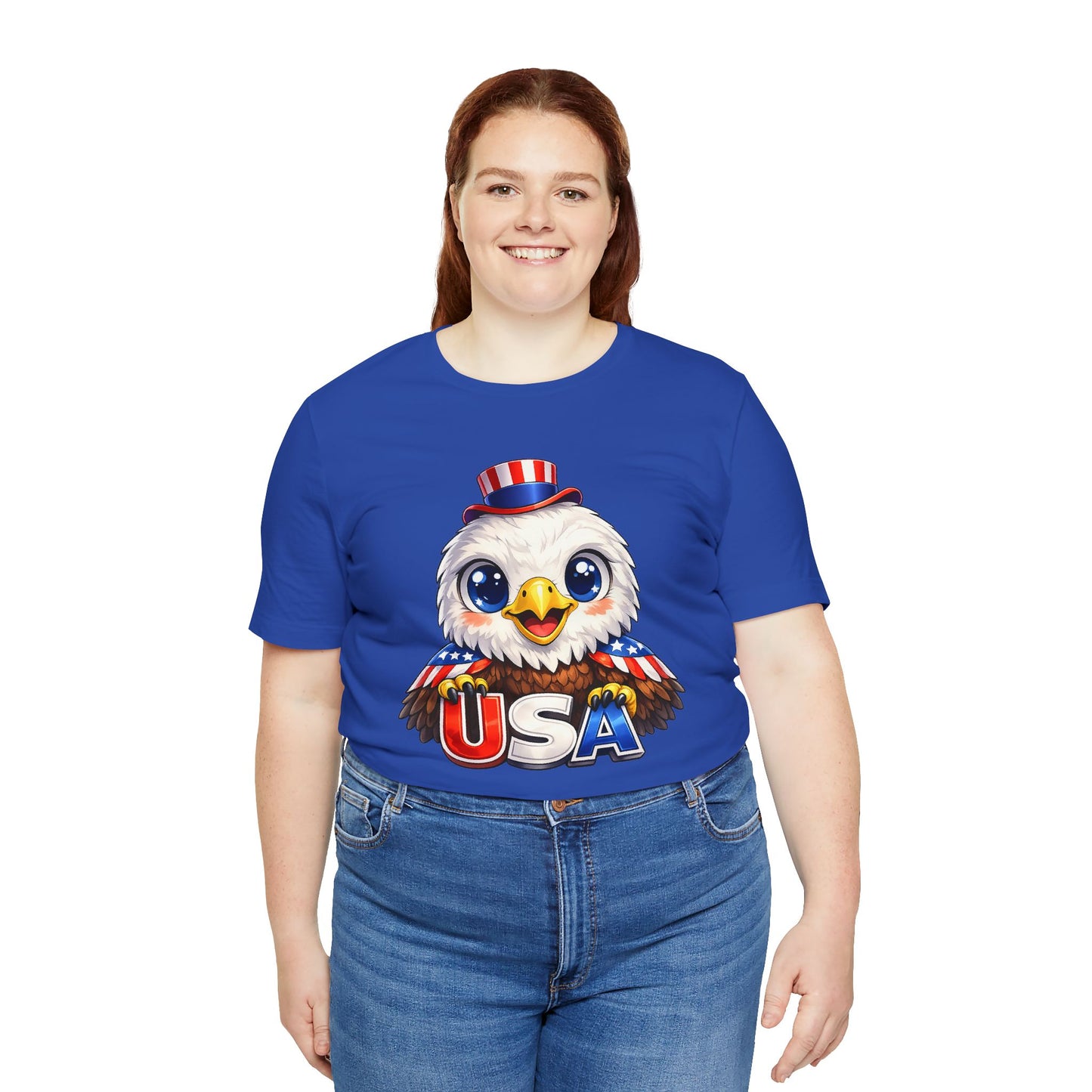 Cute USA Eagle Shirt, Patriotic Eagle T Shirt, Fourth Of July Shirt, American Flag Eagle Tee, Freedom Graphic Shirt, USA Pride Top