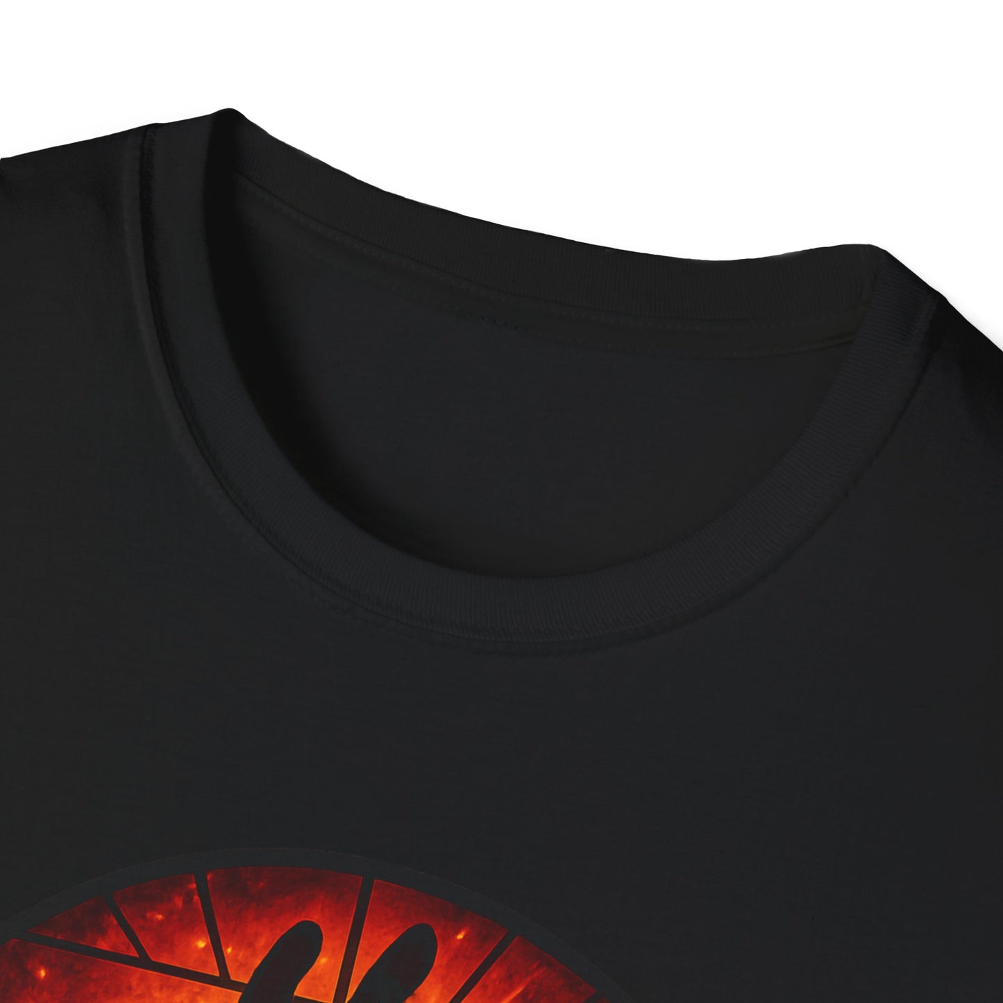 Zombie Hand Sunset T-Shirt – Stained Glass Horror Shirt, Halloween Gothic Tee, Undead Rising Art Tee, Creepy Spooky Shirt for Fall