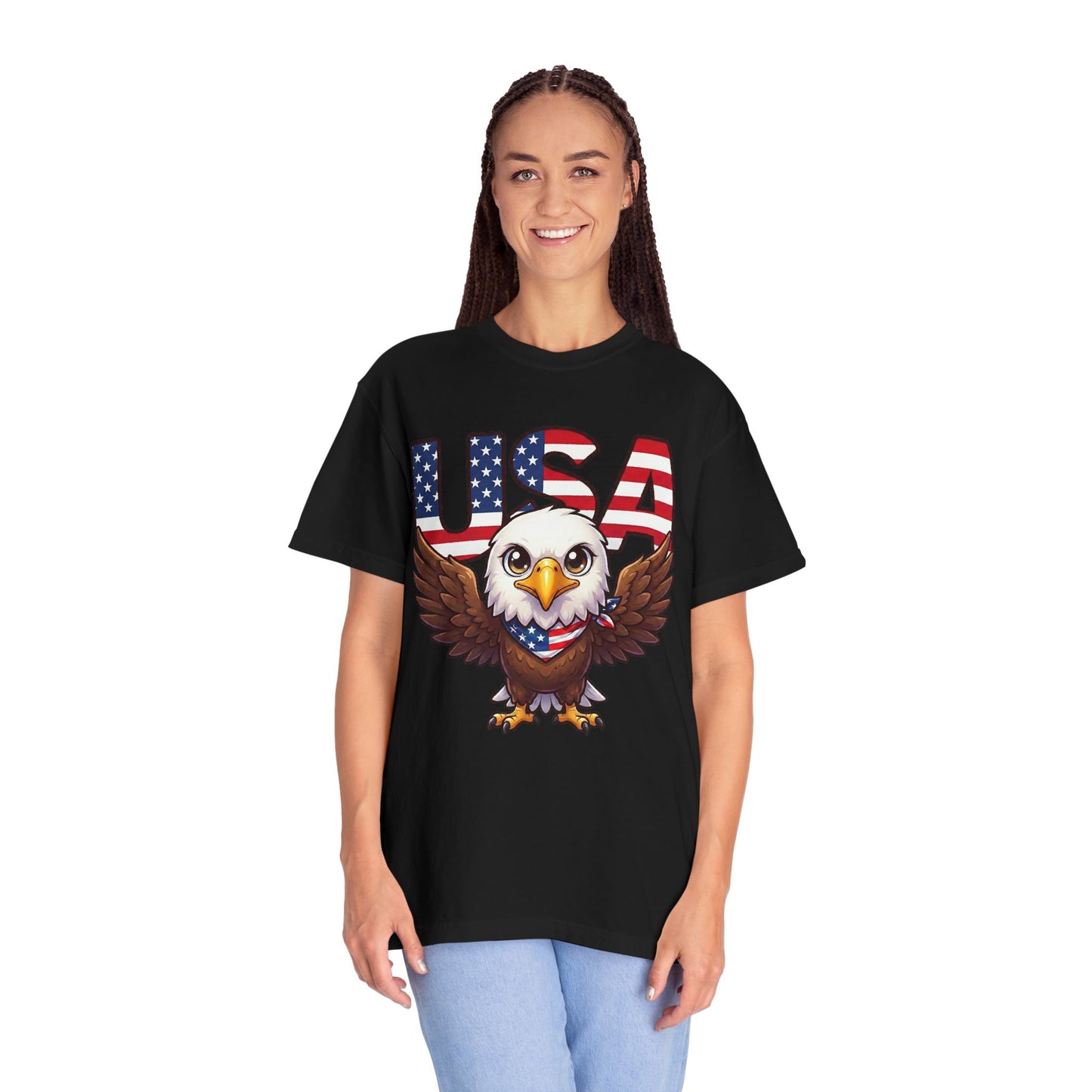USA Eagle Shirt, Patriotic Comfort Colors Shirt, American Flag Eagle T Shirt, Fourth Of July Shirt, Freedom Graphic Tee, USA Pride Shirt