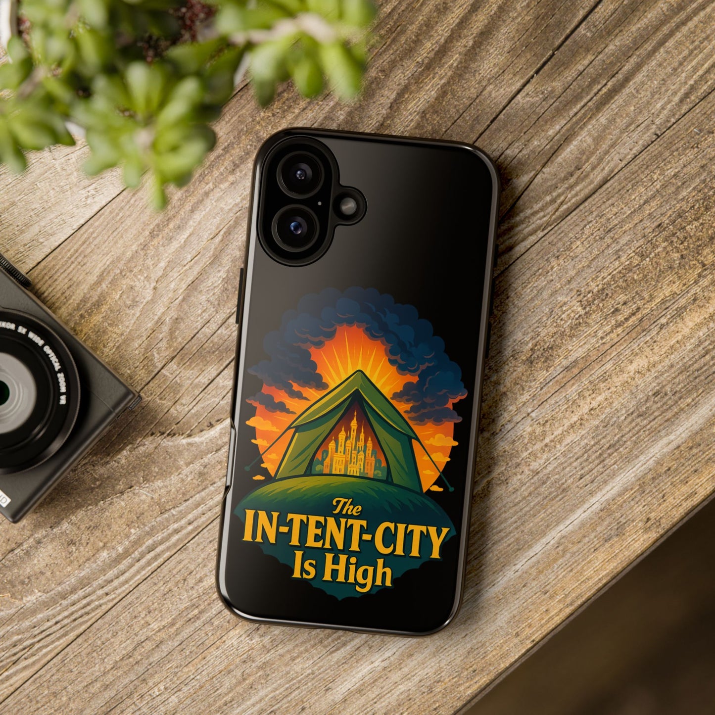 iPhone Case - The In-Tent-City is High Design Intense Phone Case Funny Intensity iPhone Case