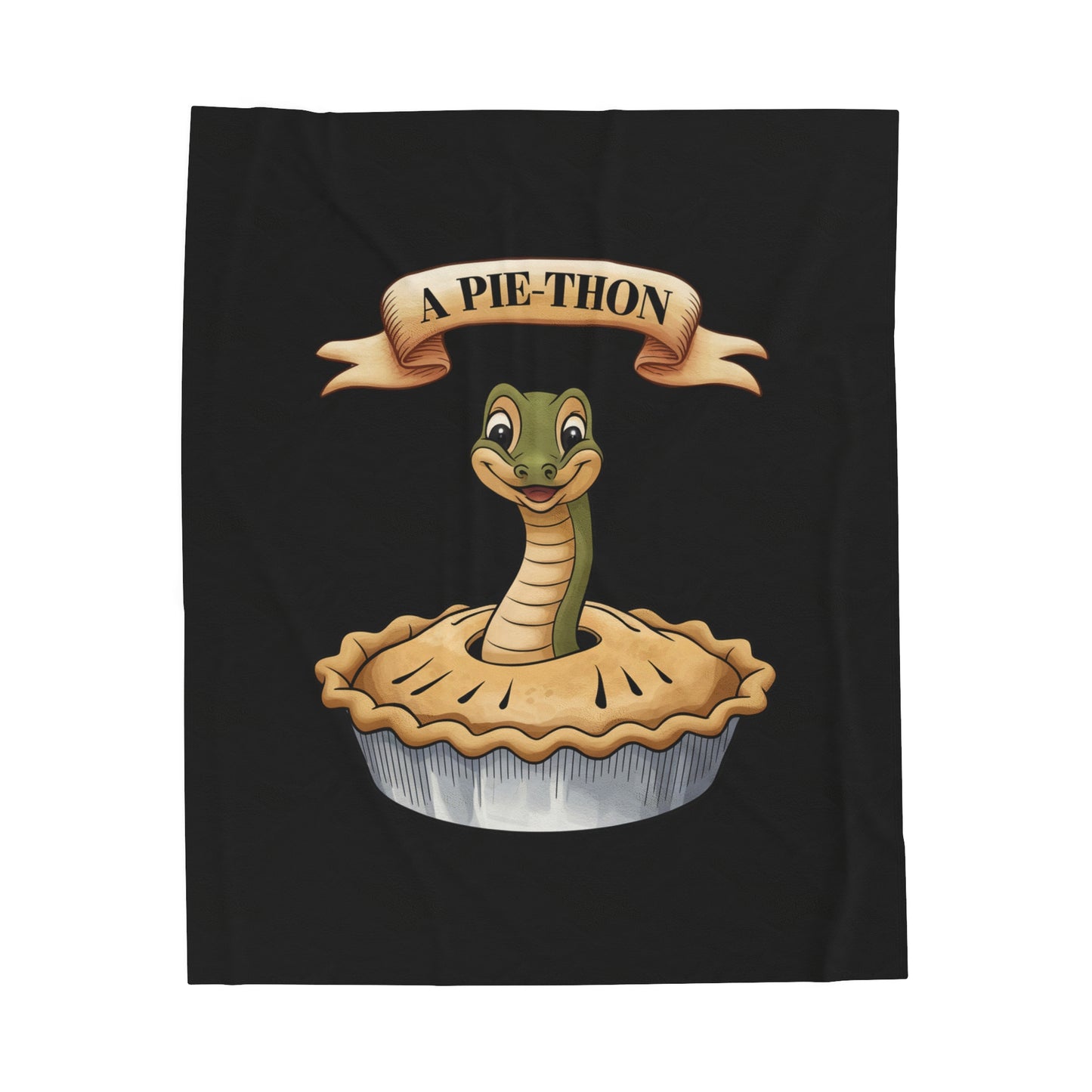 Velveteen Plush Blanket - Snake Pie-Thon Joke