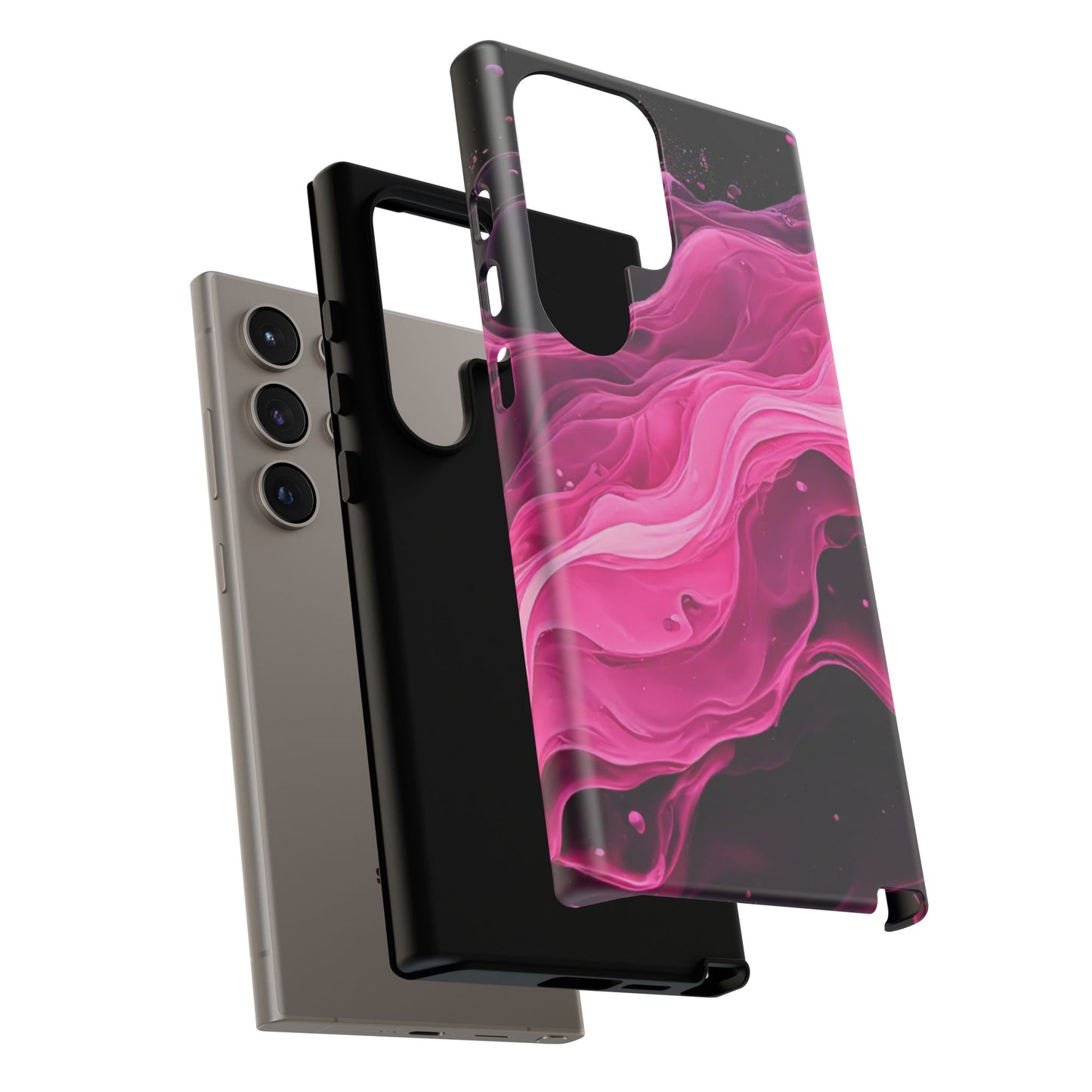 Samsung Galaxy Pink Paint Splash phone cover