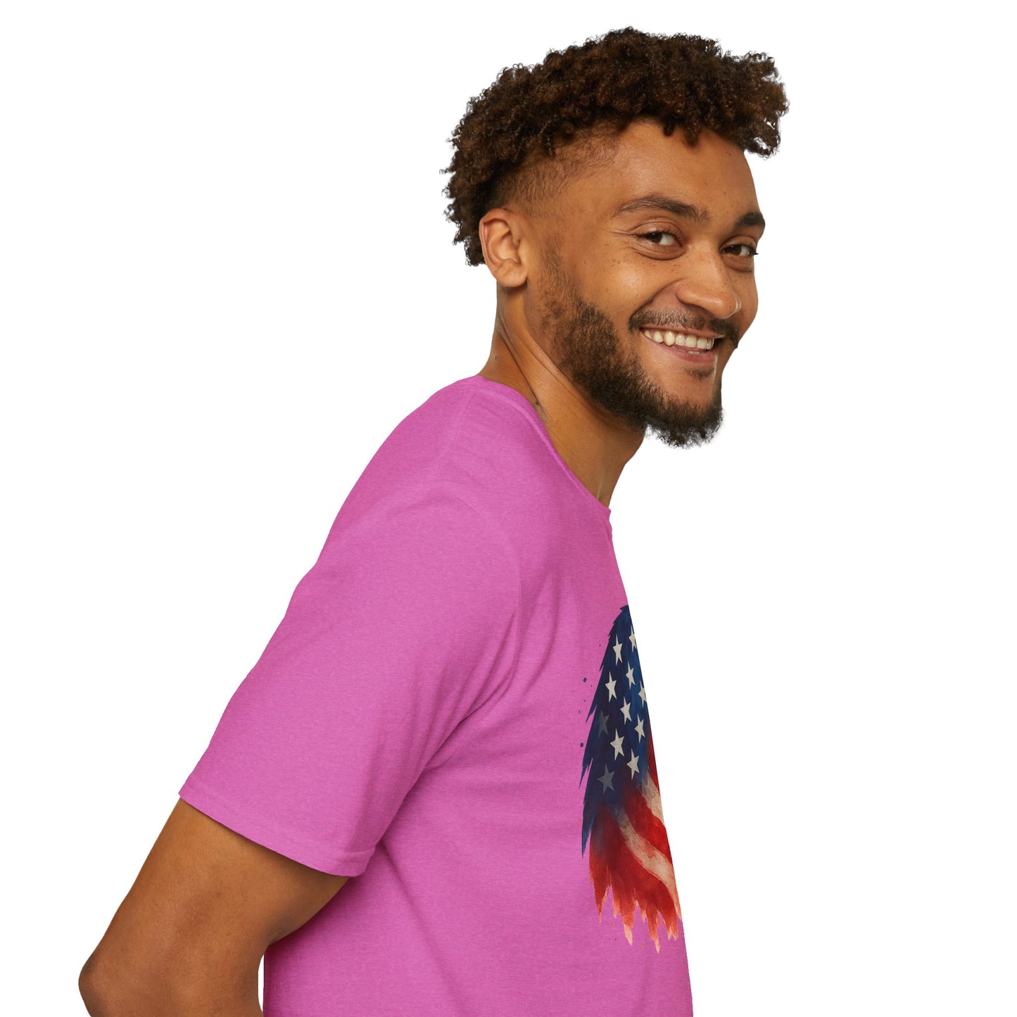 American Flag Eagle Shirt - 4th of July Patriotic Tee - USA Freedom T-Shirt - Independence Day Shirt - Bald Eagle Graphic Tee