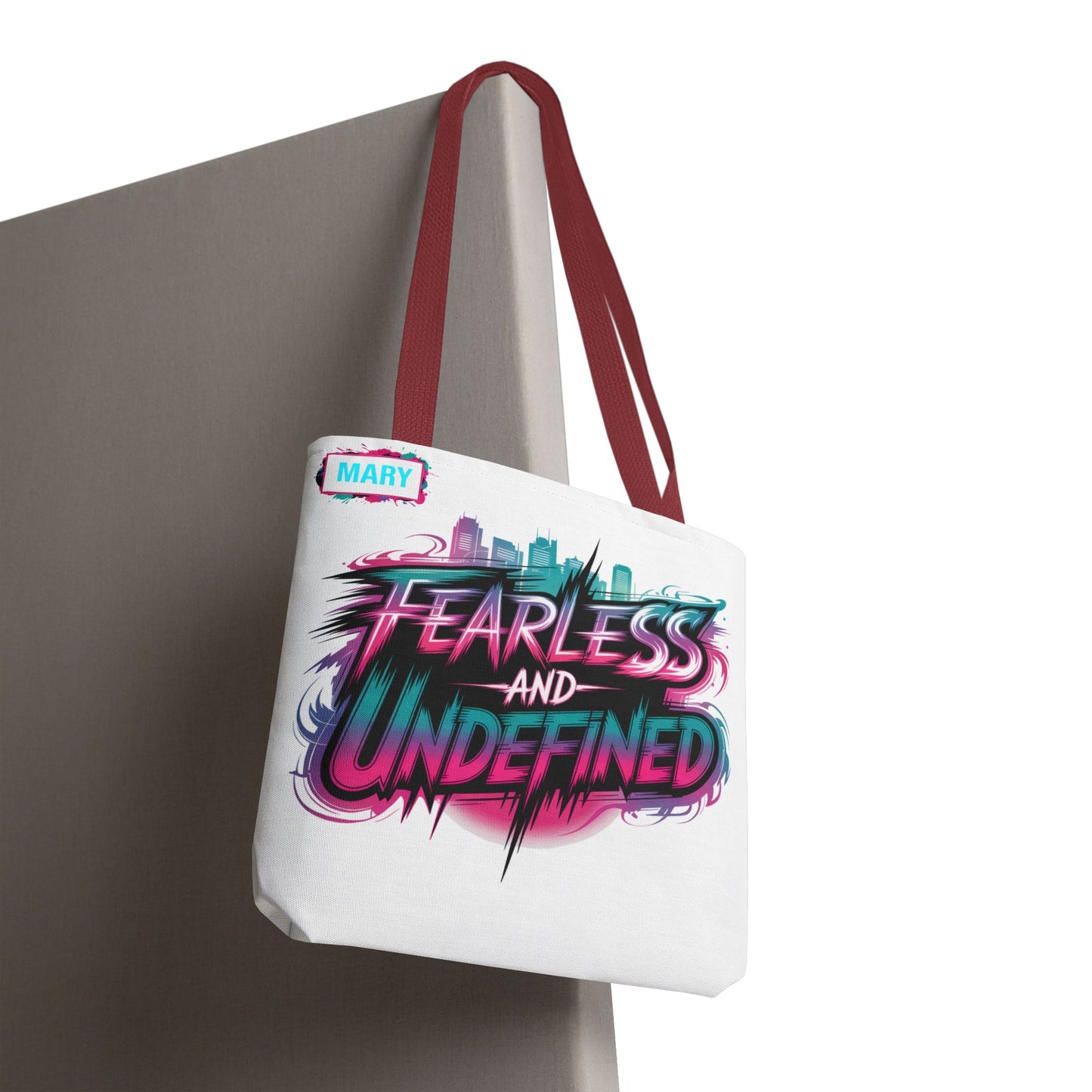 Custom Name Tote Bag | Fearless and Undefined Design | K-Pop Inspired Gift for Fans | Personalized Bold Aesthetic Bag | Trendy Streetwear Tote