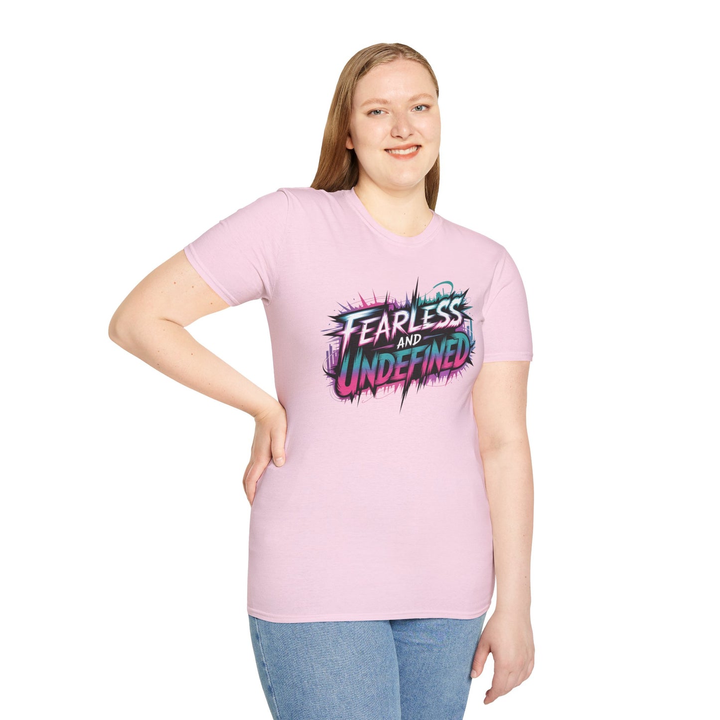 Fearless And Undefined T-Shirt, KPop Anime Inspired Graphic Tee, Empowering Quote Shirt, Bold Aesthetic Top For Fans, Dreamers, And Performers