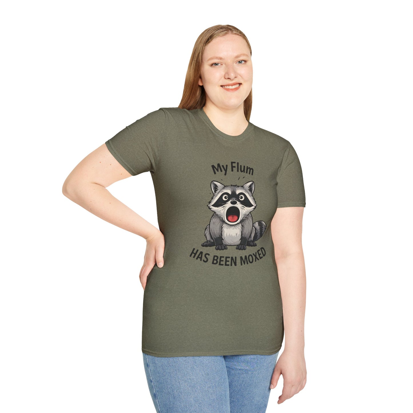My Flum Has Been Moxed Shirt, Funny Raccoon T Shirt, Flummoxed Word Play Tee, Cute Shocked Raccoon Graphic Tee, Sarcastic Humor Shirt Gift
