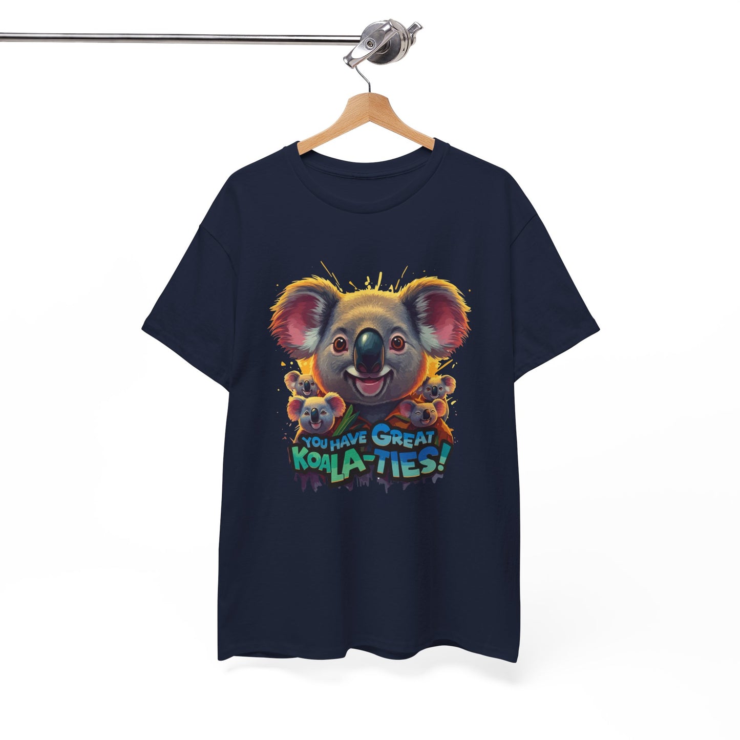 You Have Great Koala‑ties Tee – Cute Koala Pun T‑Shirt, Animal Lover Gift, Funny Wildlife Graphic, Unisex Casual Tee