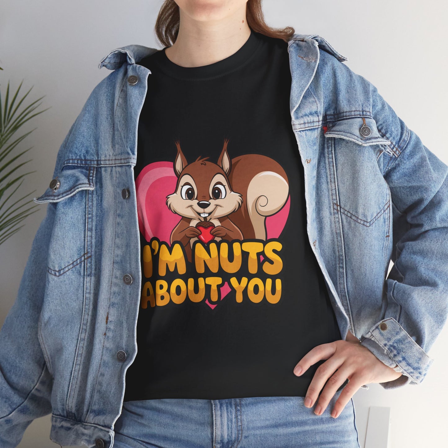 I’m Nuts About You Shirt, Funny Valentine Shirt, Squirrel Love T Shirt, Cute Animal Pun Tee, Valentine Gift For Him Her