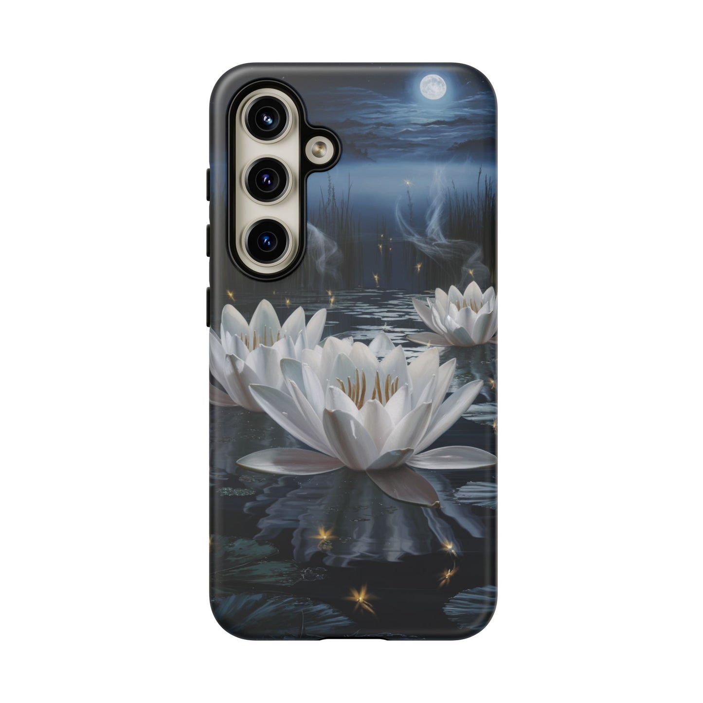 Samsung Galaxy Tough Case - Water Lillies Moonlit Sky Phone Cover