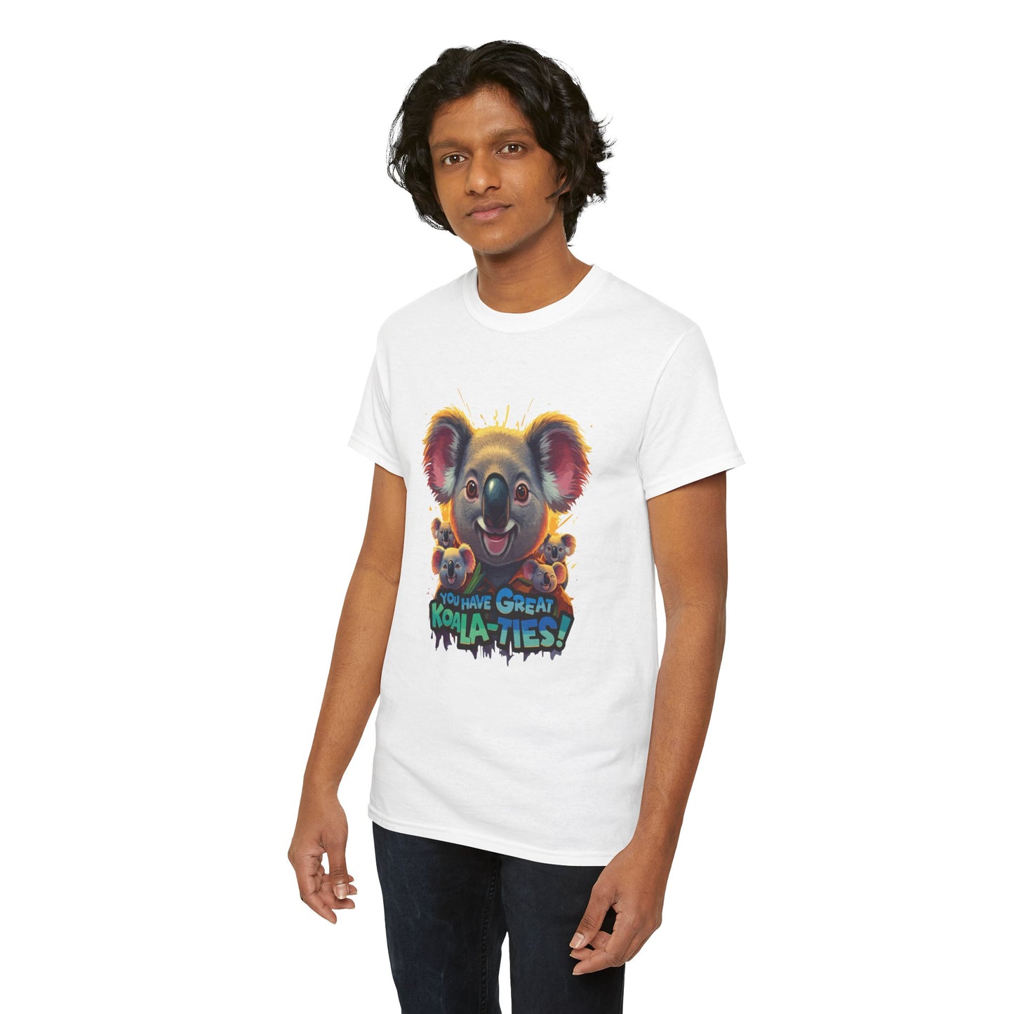 You Have Great Koala‑ties Tee – Cute Koala Pun T‑Shirt, Animal Lover Gift, Funny Wildlife Graphic, Unisex Casual Tee
