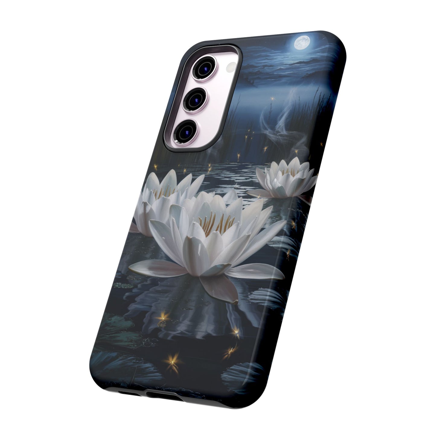 Samsung Galaxy Tough Case - Water Lillies Moonlit Sky Phone Cover