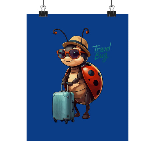 Vertical Poster - Travel Bug Ladybug