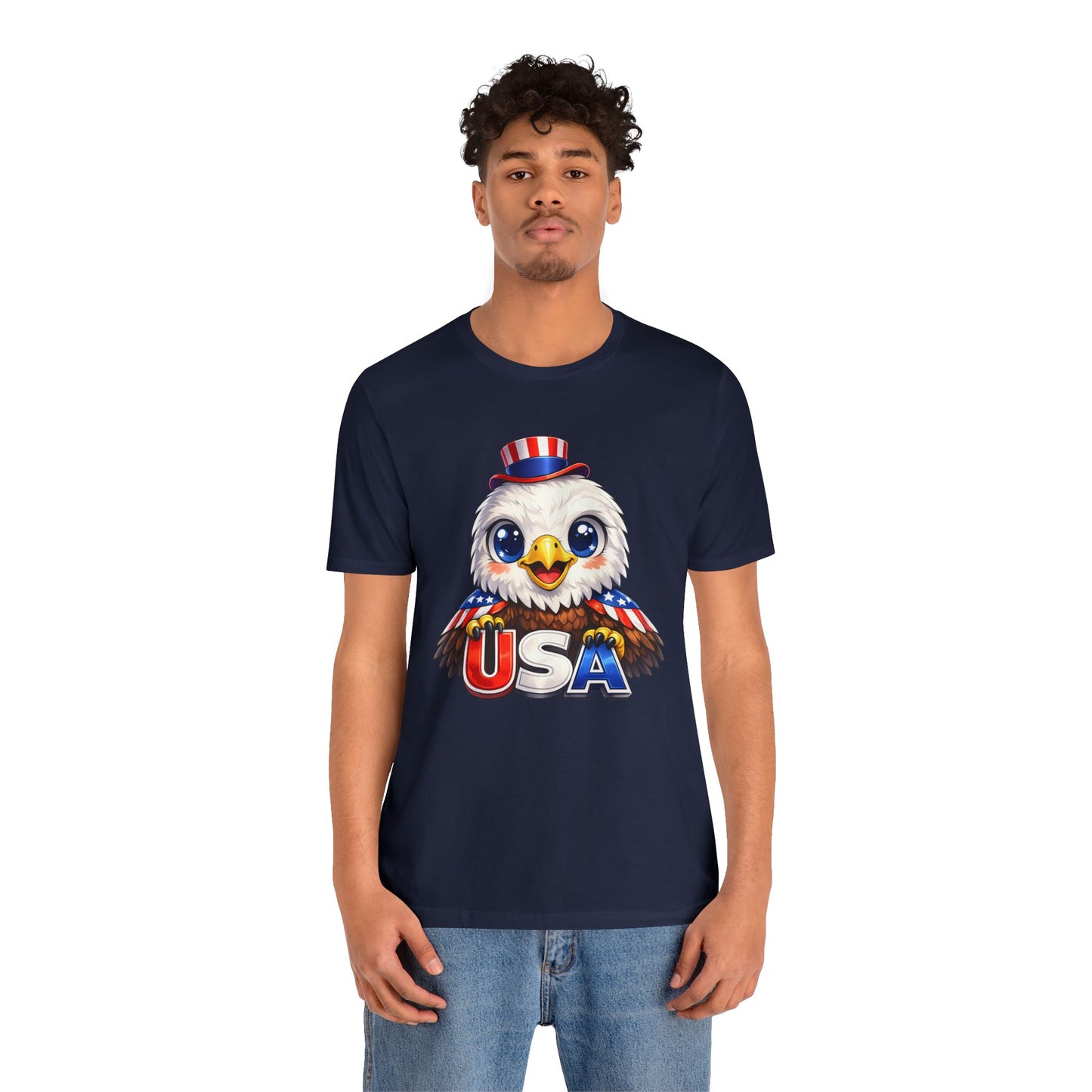 Cute USA Eagle Shirt, Patriotic Eagle T Shirt, Fourth Of July Shirt, American Flag Eagle Tee, Freedom Graphic Shirt, USA Pride Top