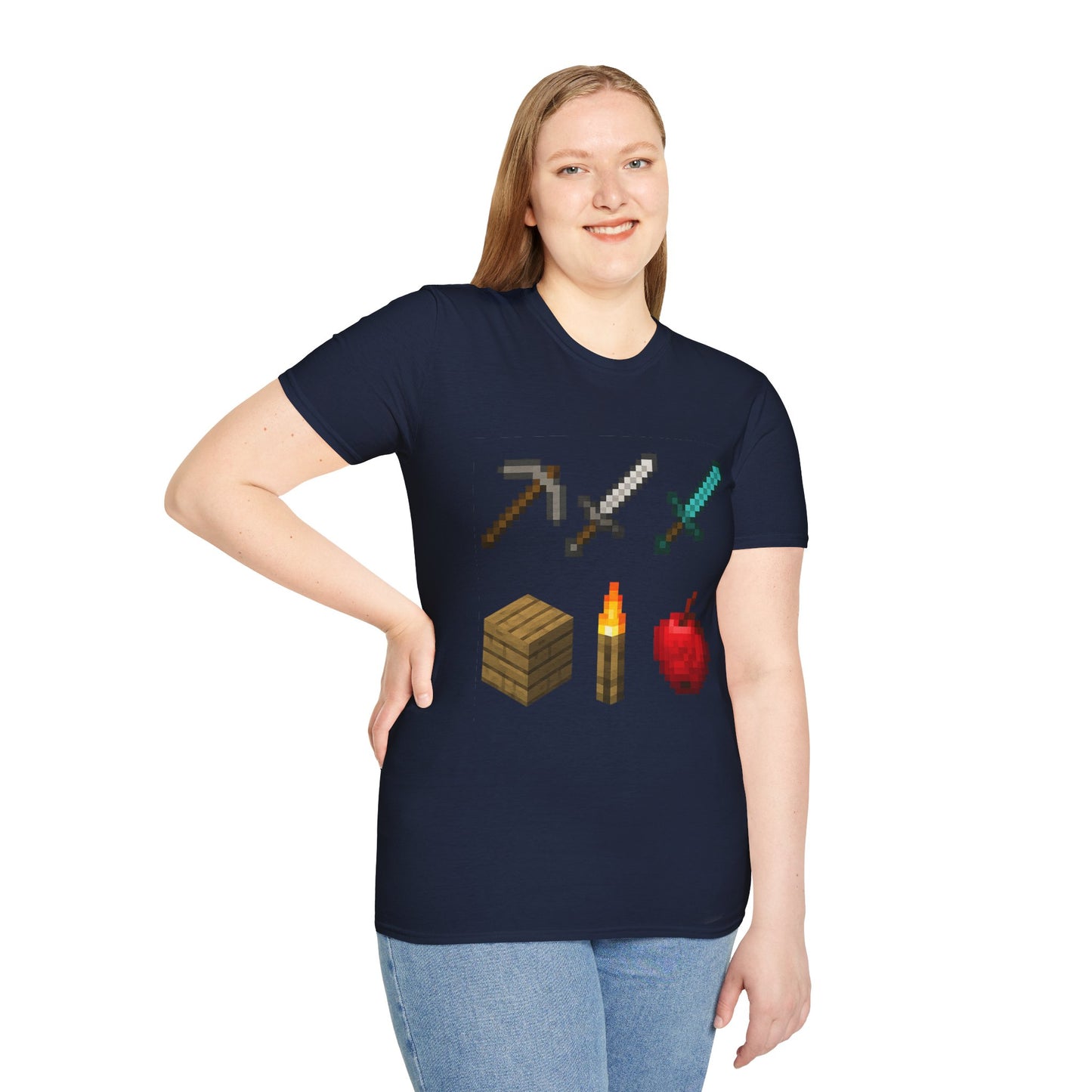 Pixel Tools & Items T-Shirt | Retro Pixel Art Gaming Tee, 8-Bit Gamer Shirt, Pixel Weapons & Supplies Top, Video Game Lover Gift Unisex