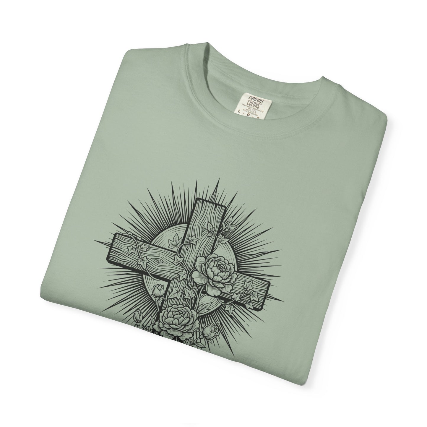 Christian Floral Cross Shirt, Boho Faith T-Shirt, Religious Botanical Tee, Wildflower Jesus Shirt, Easter Apparel, Christian Gifts