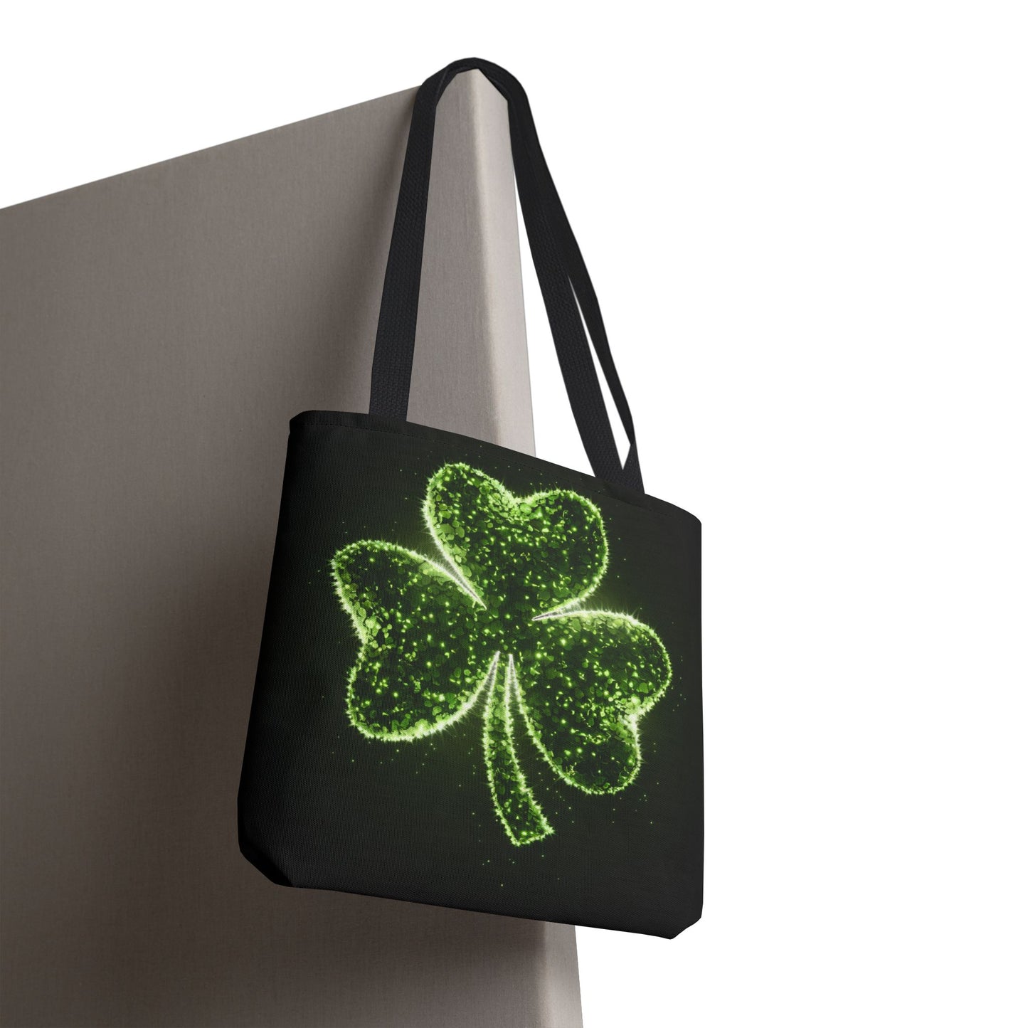 Lucky Shamrock Tote Bag, Green Clover Design Eco-Friendly Shoulder Bag For St. Patrick’s Day, Reusable Tote For Everyday Use And Gifts