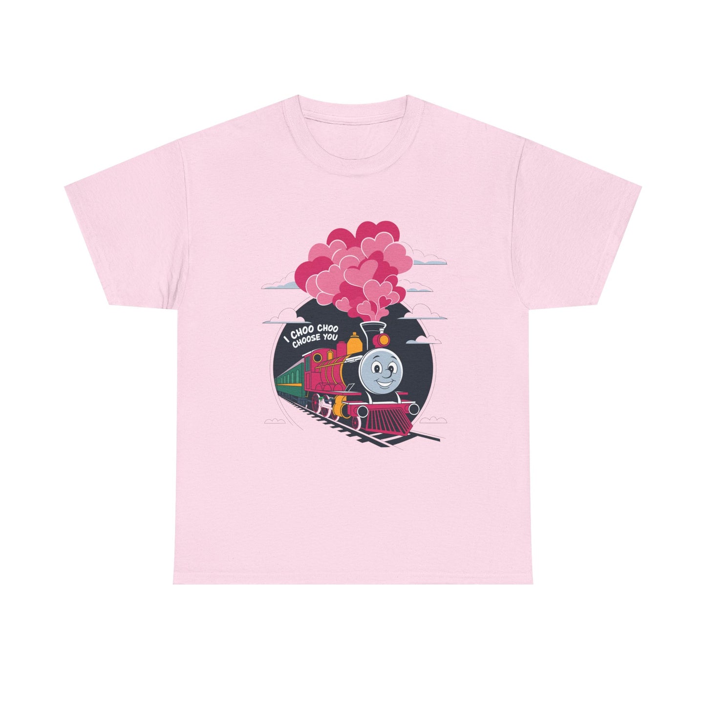 I Choo Choo Choose You Shirt, Cute Train Valentine Tee, Funny Love Graphic TShirt, Romantic Gift For Him Her, Valentine Pun Shir